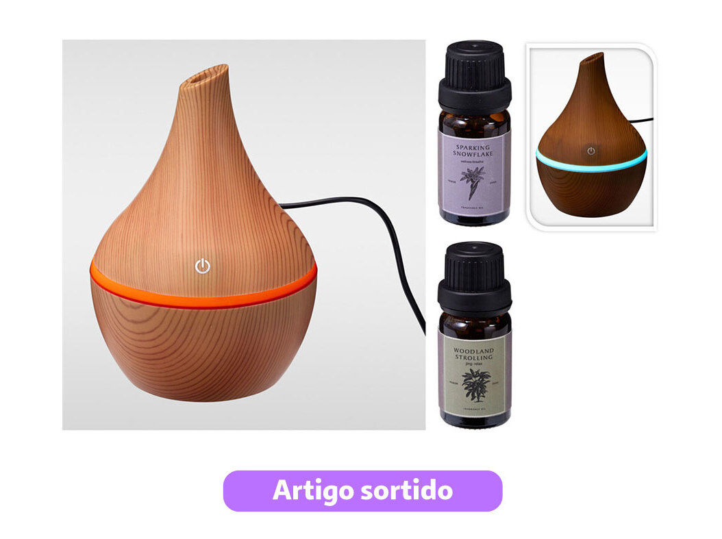 CONJUNTO HUMIDIFICADOR 2 AROMAS &Oslash;10XH155CM CORES SORTIDAS