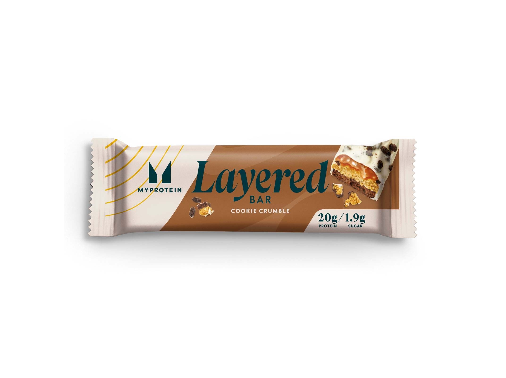 BARRA MYPROTEIN LAYERED COOKIES CARAMEL 60G image number 0