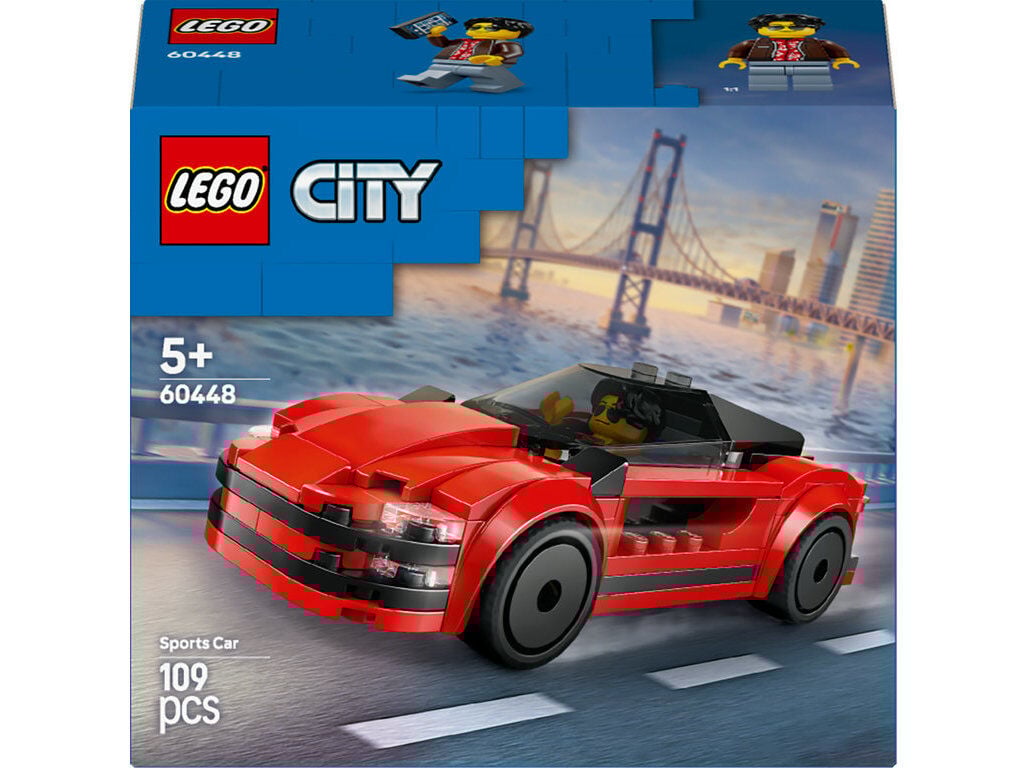 CARRO DESPORTIVO VERMELHO LEGO CITY GREAT VEHICLES 60448