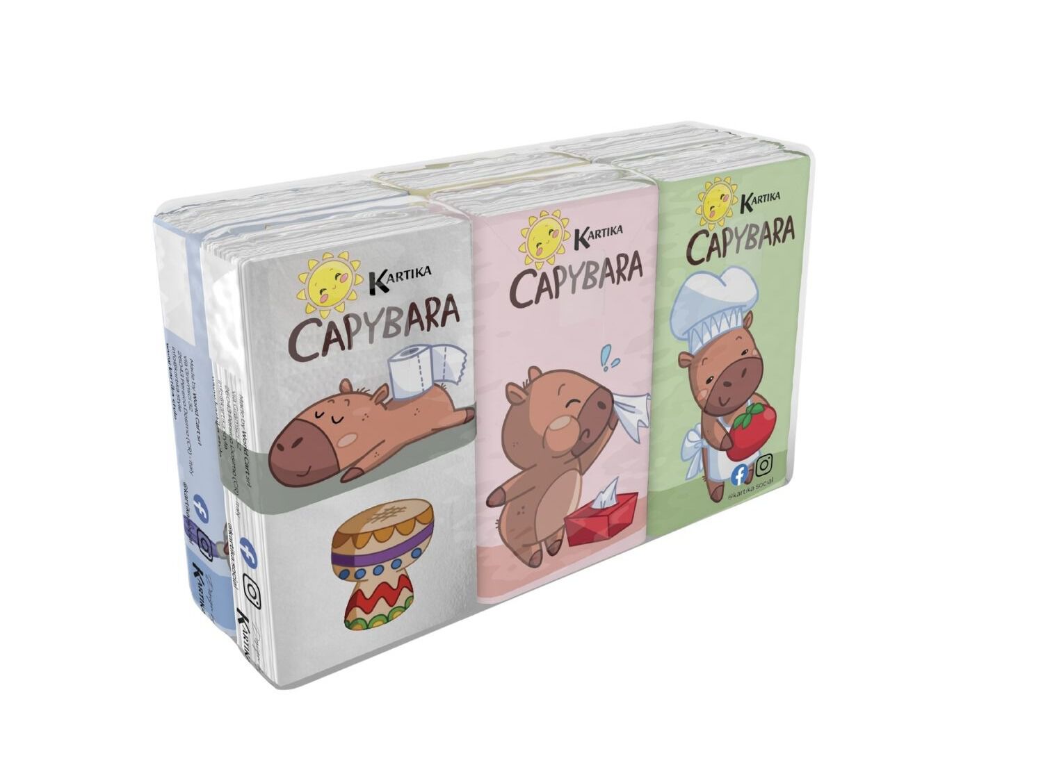 LEN&Ccedil;OS BOLSO KARTIKA CAPYBARA 6UN image number 1