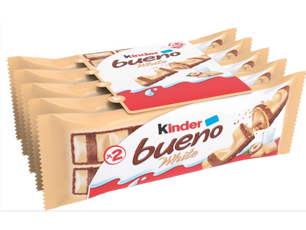 SNACK CHOCOLATE KINDER BUENO WHITE 2X5 195 G image number 0