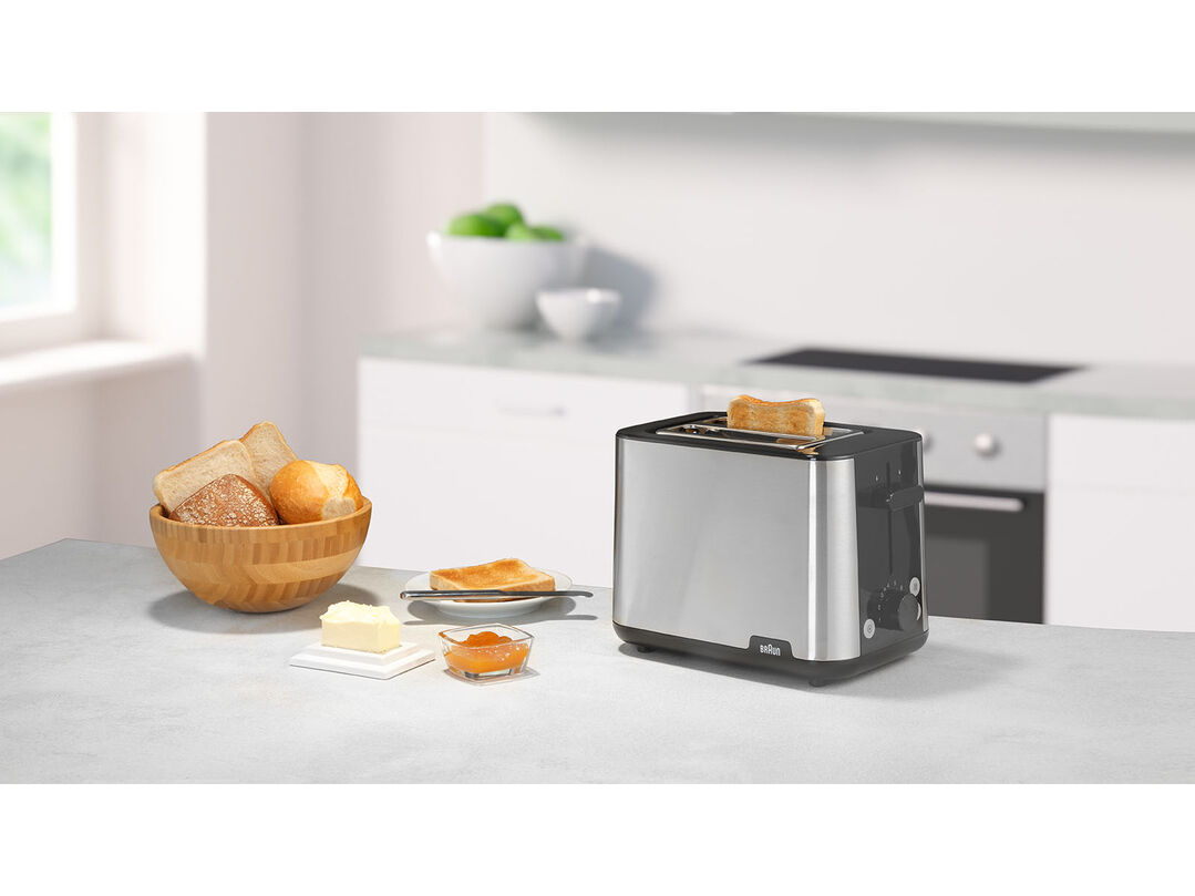 TORRADEIRA 2 FENDAS BRAUN HT1510BK INOX 900W image number 3