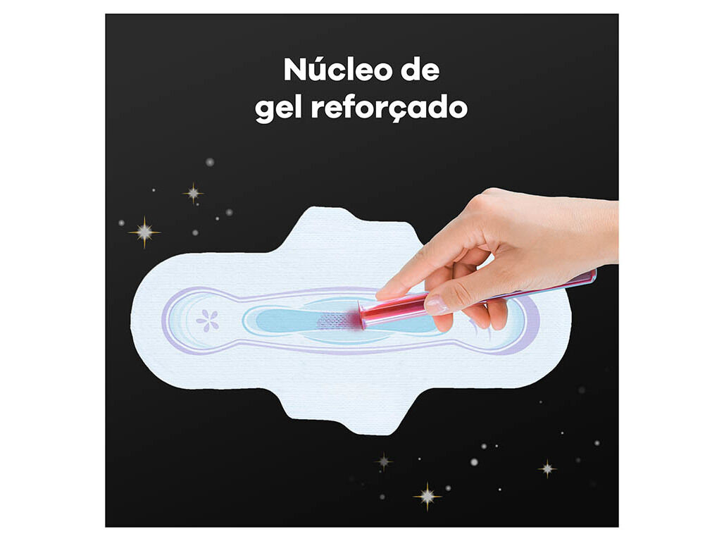 PENSOS HIGI&Eacute;NICOS ULTRAFINA NOITE COM ABAS AUSONIA 9 UN image number 4