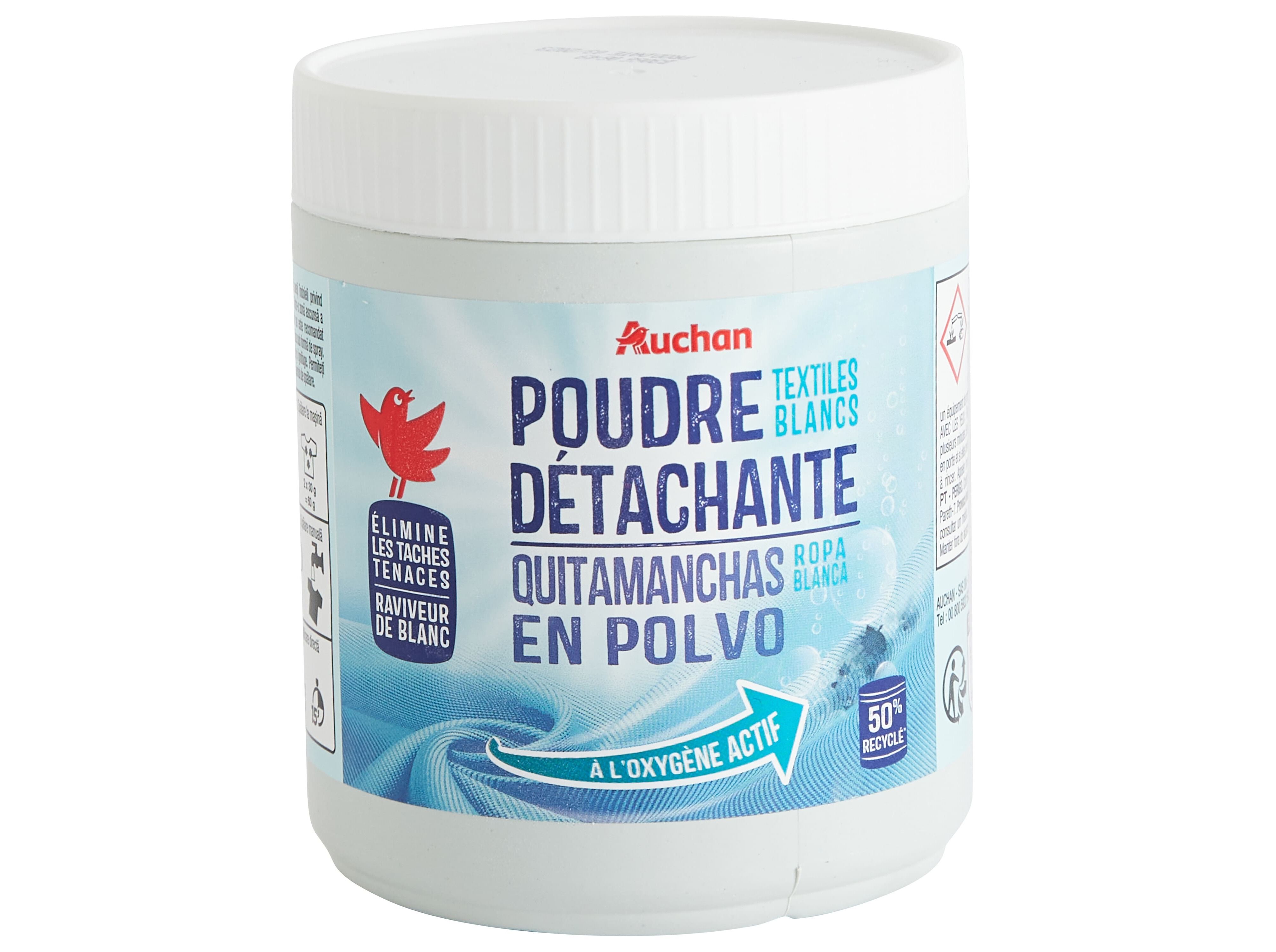 TIRA N&Oacute;DOAS ROUPA AUCHAN P&Oacute; OXI ACTIVE BRANCO 500G