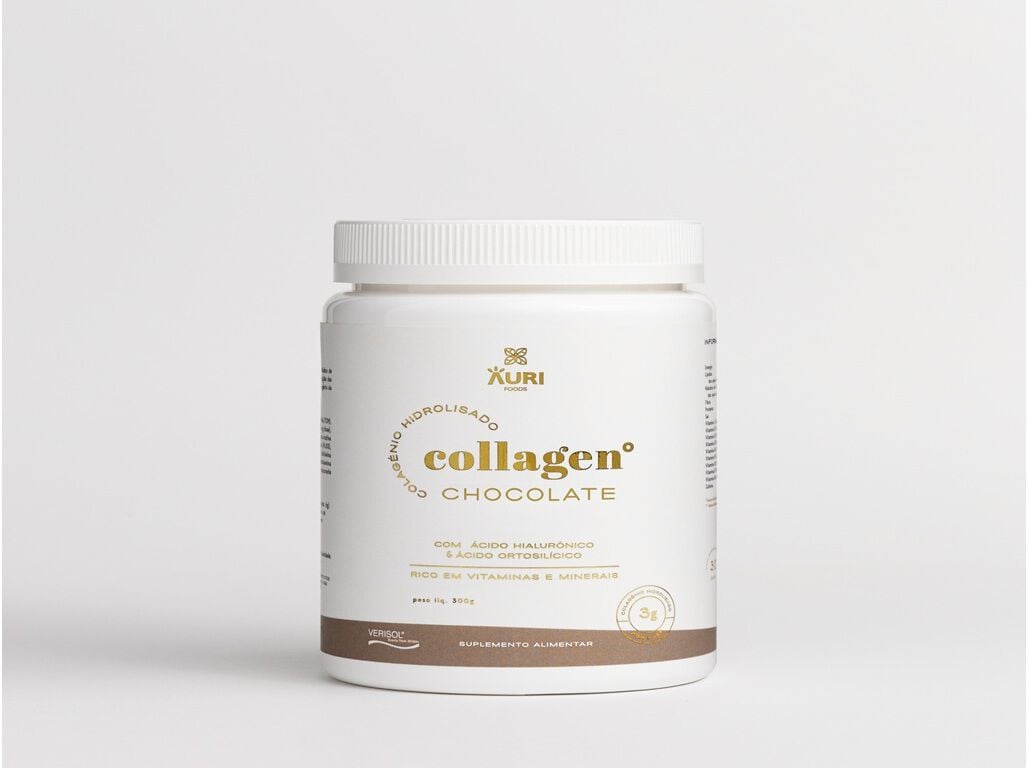 SUPLEMENTO COLAG&Eacute;NIO AURIFOODS CHOCOLATE 300G image number 0