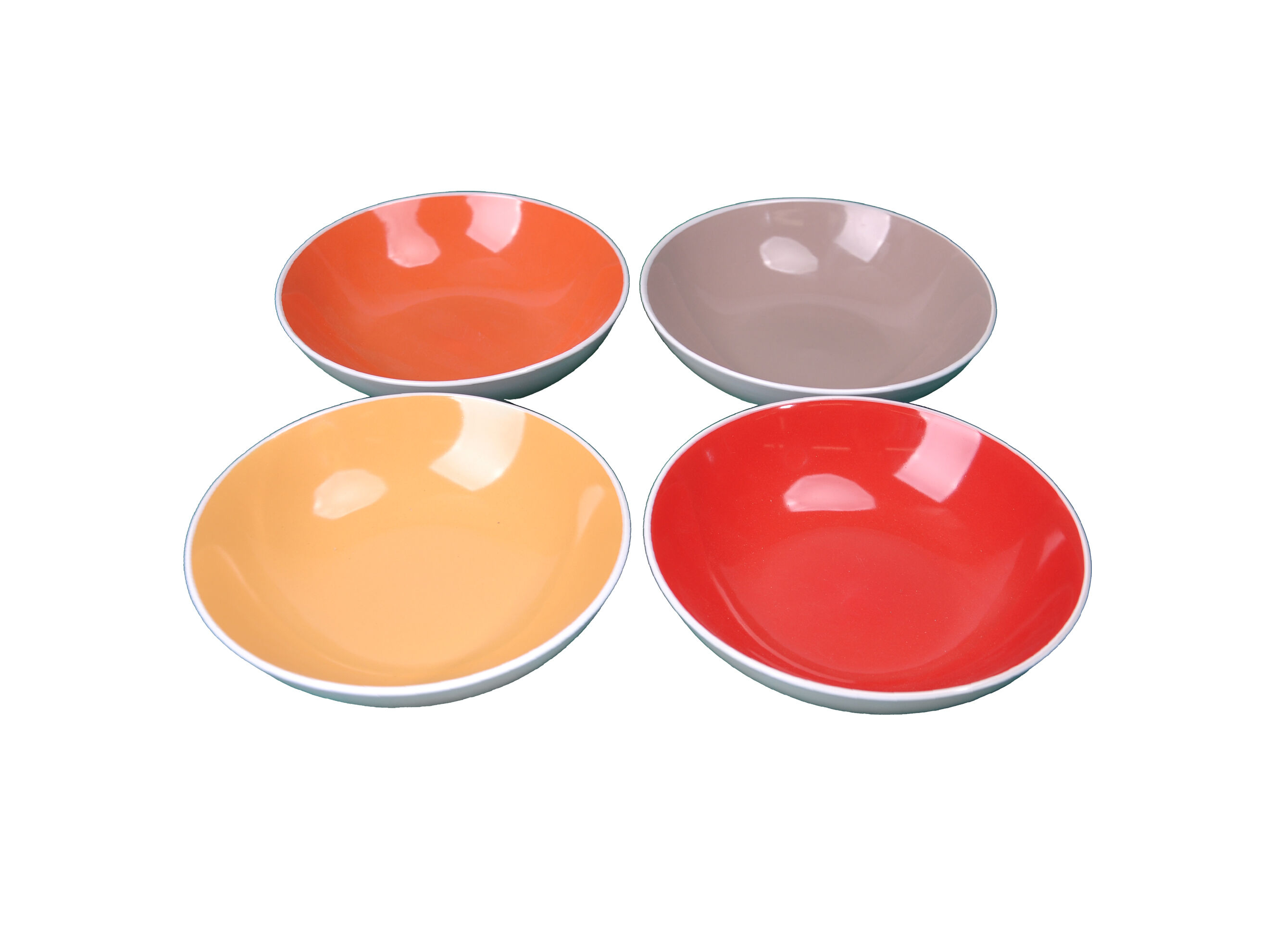 CONJUNTO DE 4 PRATOS DE SOPA ACTUEL GR&Ecirc;S 4 CORES 20.5CM image number 0