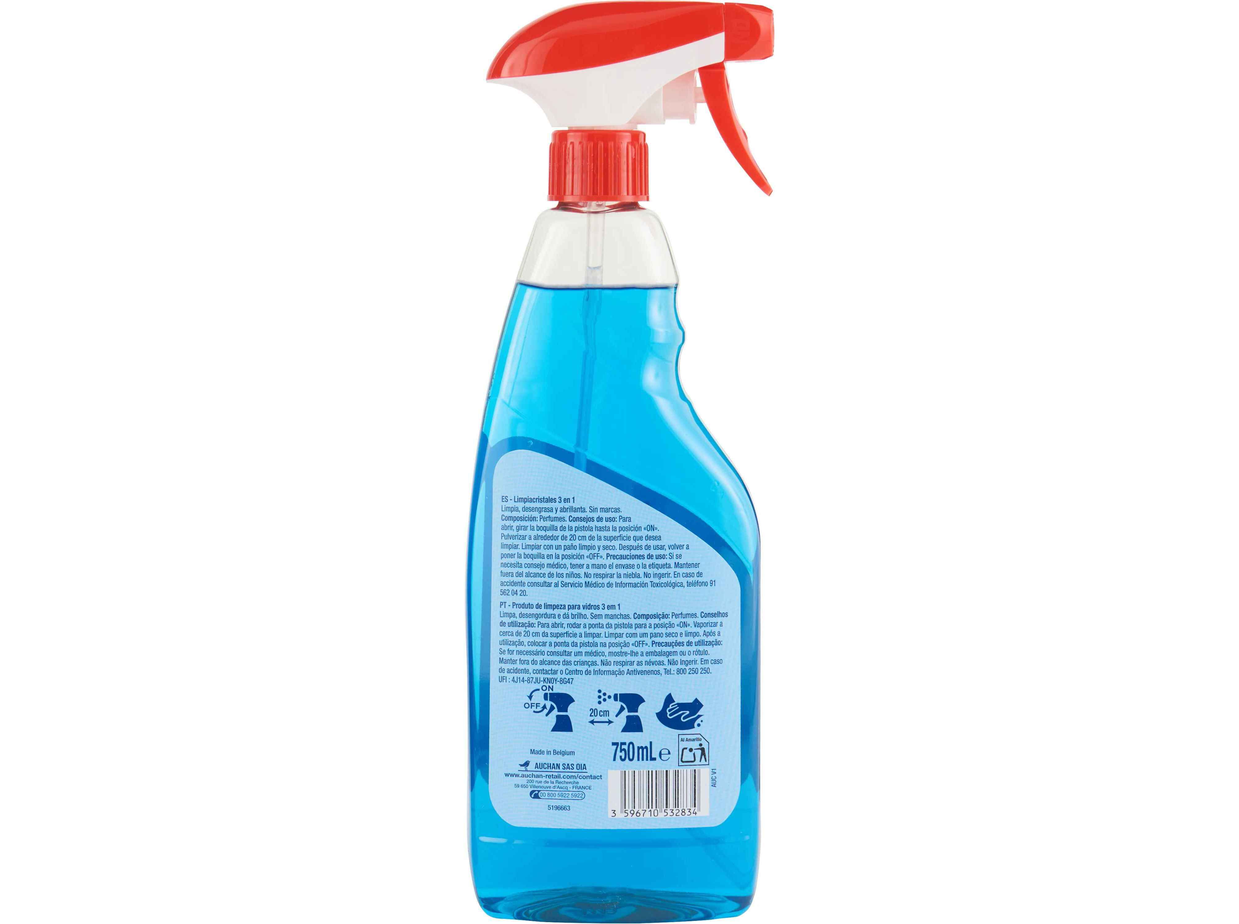 LIMPA VIDROS AUCHAN SPRAY 750ML image number 1