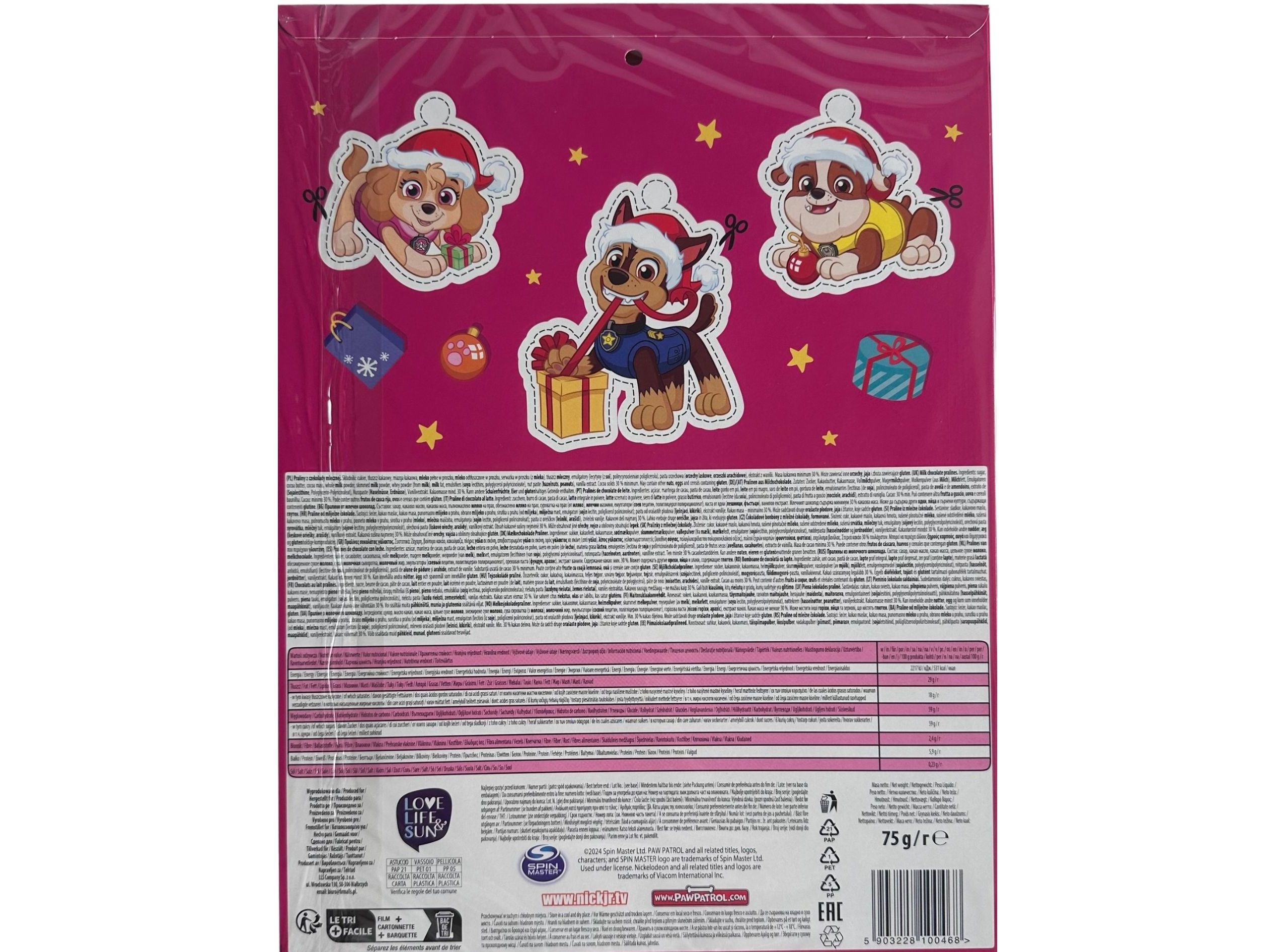 CALEND&Aacute;RIO ADVENTO NICKELONDEON MIX 75G image number 4