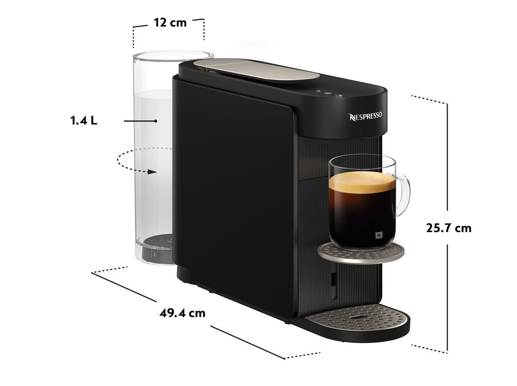 M&Aacute;QUINA CAF&Eacute; NESPRESSO KRUPS XN9408P3 VERTUO UP PRETA image number 8