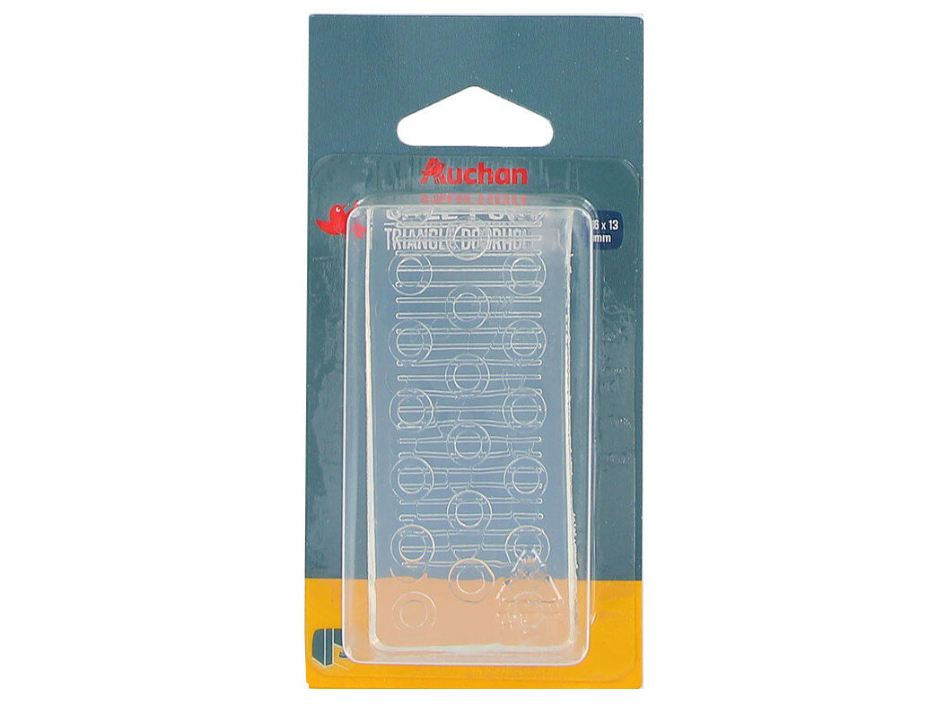 TRAVA PORTAS POLEGAR TRANSPARENTE TRIANGULO image number 0