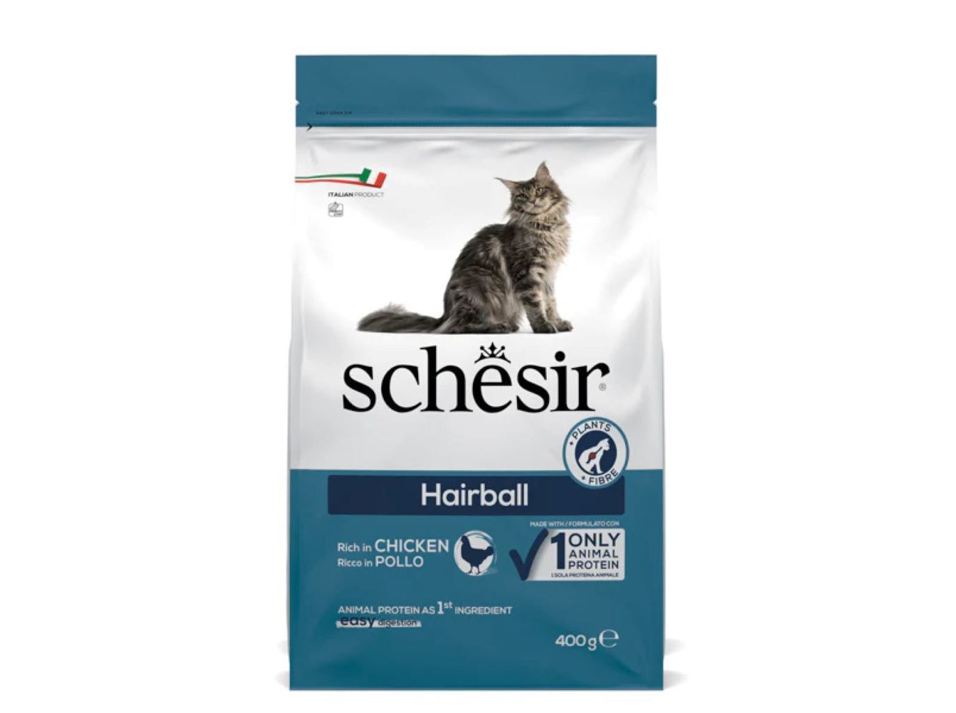 RA&Ccedil;&Atilde;O PARA GATO SCHESIR BOLAS DE PELO 400G image number 0