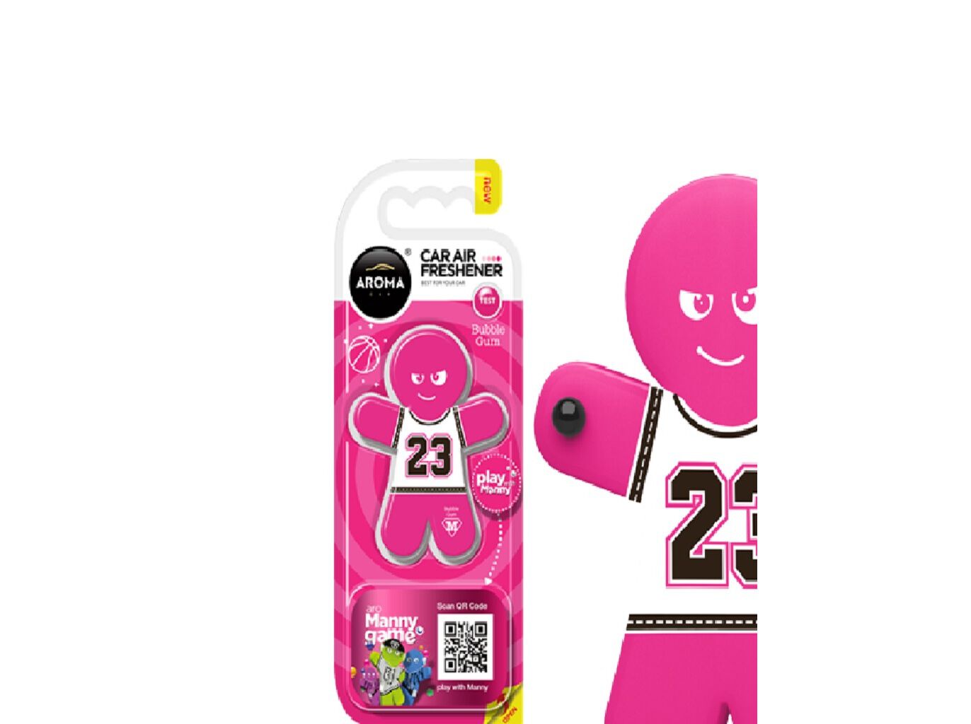 AMBIENTADOR AUTO AROMA CAR MANNY-BUBBLE GUM image number 1