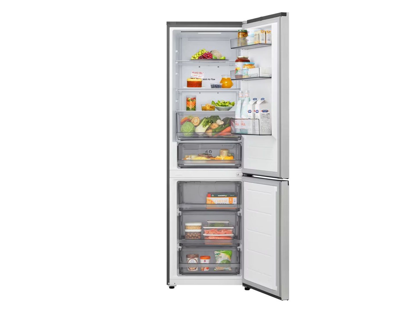 FFRIGOR&Iacute;FICO COMBINADO LG GBBSJ10EPY (NO FROST E 186CM 333L CINZENTO) image number 2