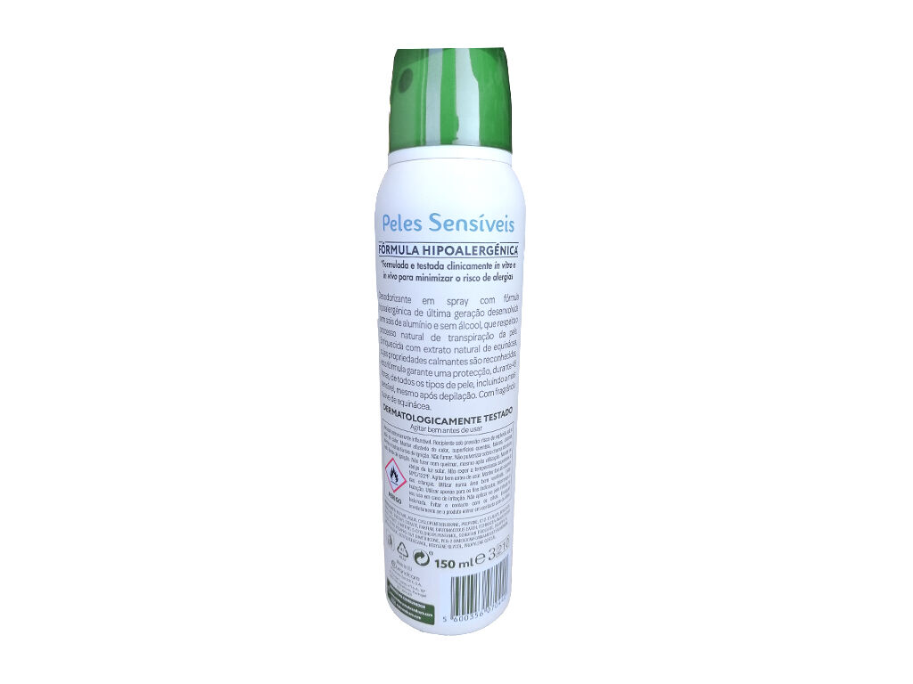 DESODORIZANTE SPRAY PELES SENS&Iacute;VEIS FENO DE PORTUGAL 150 ML image number 1