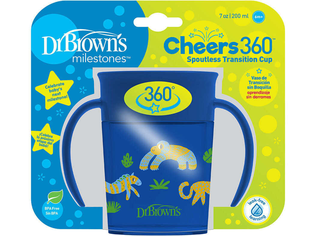 COPO TRANSI&Ccedil;&Atilde;O DR. BROWN'S 360 C/ PEGAS AZUL 200ML 1UN image number 0