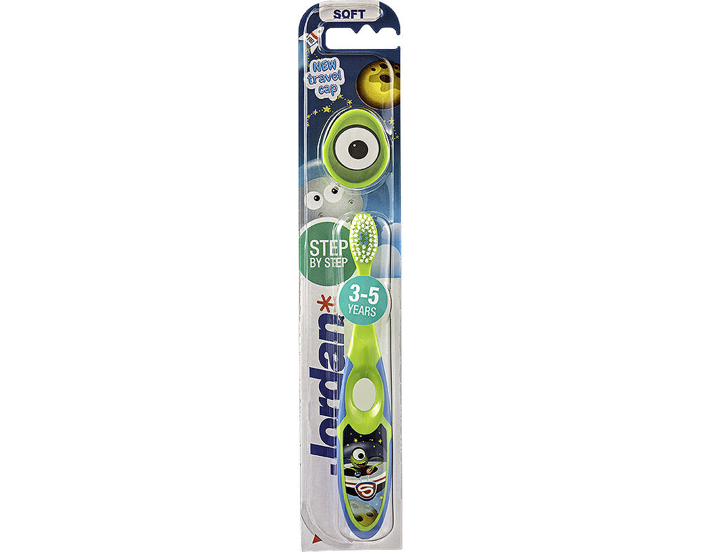 ESCOVA DE DENTES CRIAN&Ccedil;A STEP 2 3-5 ANOS JORDAN