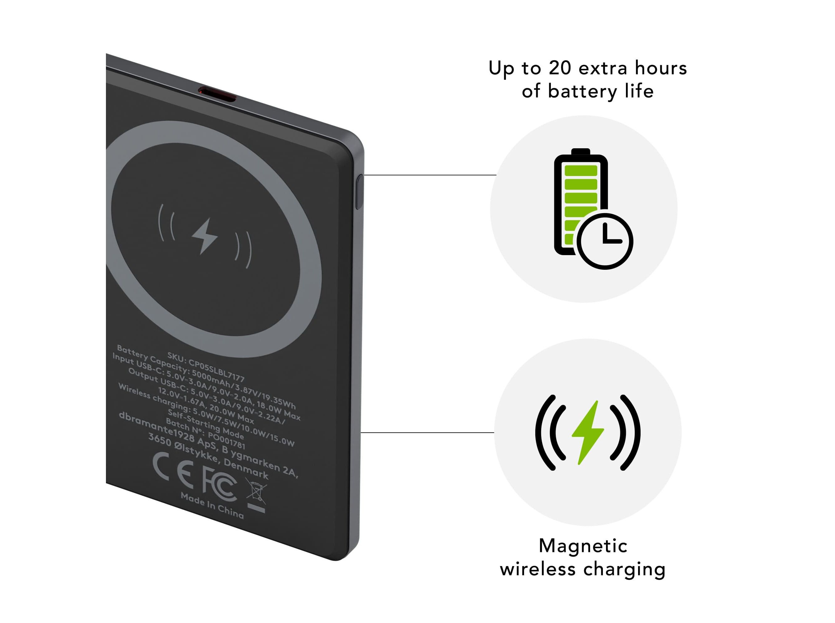 POWERBANK DBRAMANTE RE-CHARGE CZ 5K WIREV2 image number 1