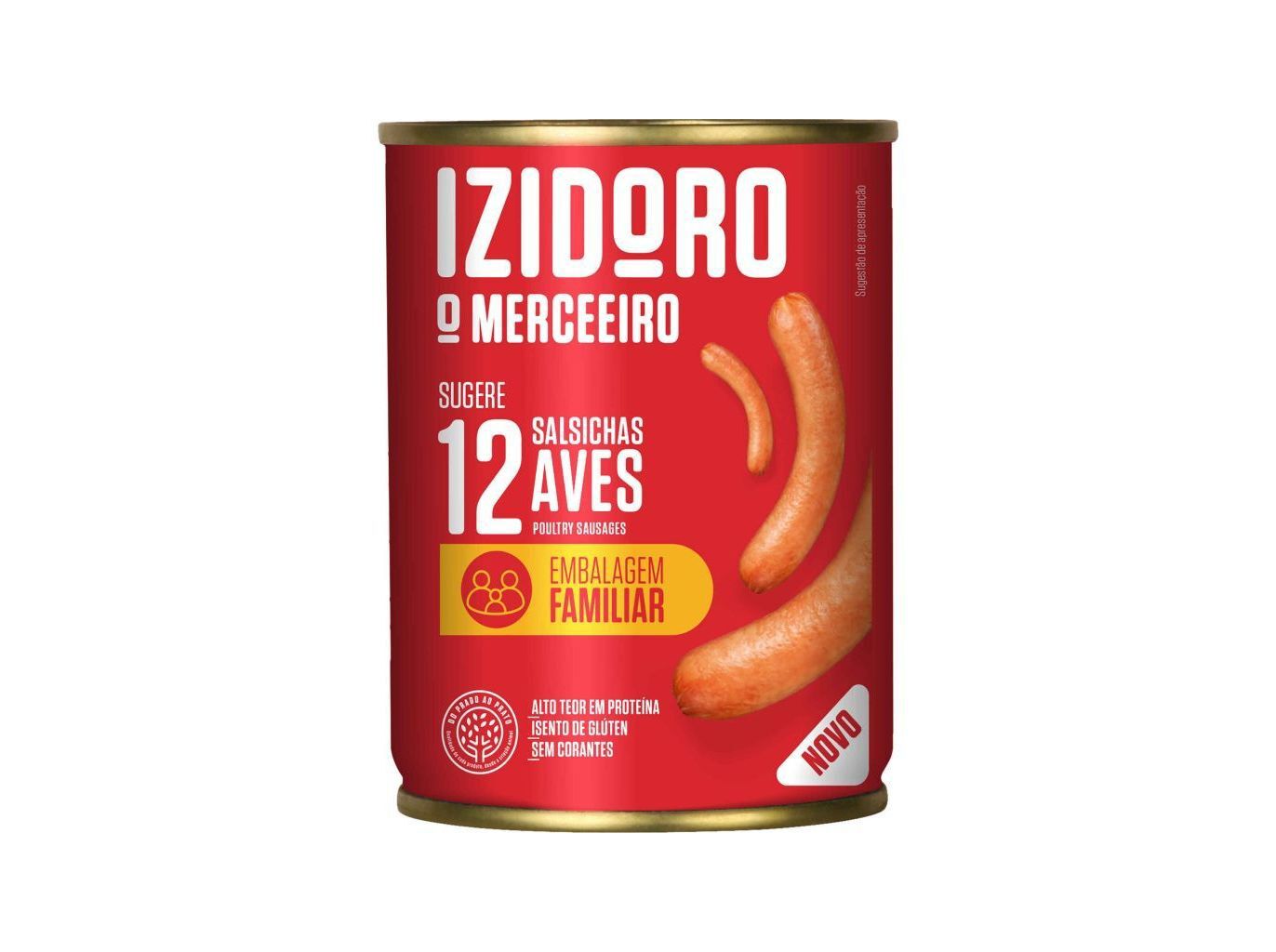 SALSICHAS AVES IZIDORO LATA 12UN 240G