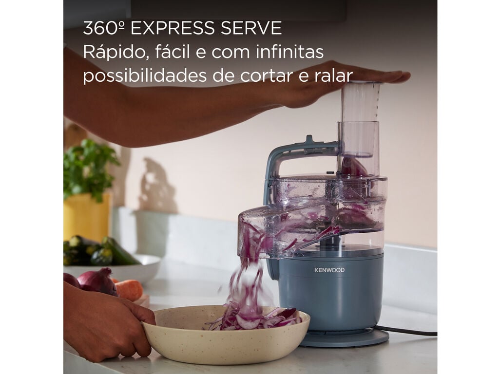 ROCESSADOR DE ALIMENTOS KENWOOD MULTIPRO GO FDP23.140GY AZUL 900W 1.3L image number 1