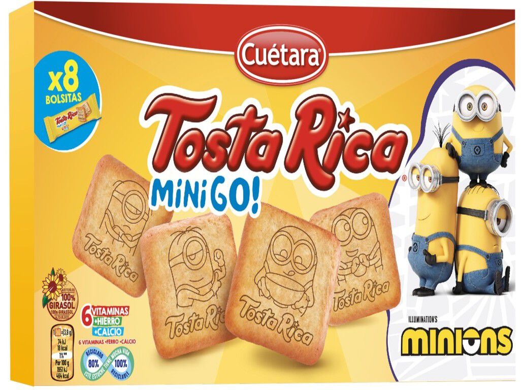 BOLACHA CUETERA TOSTA RICA MINI GO 240G