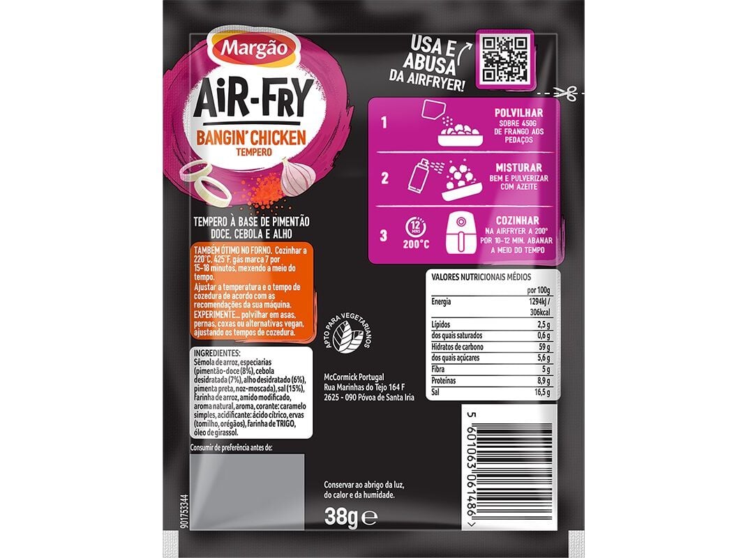 MIST FRANGO AIRFRYER MARG&Atilde;O 38G image number 1