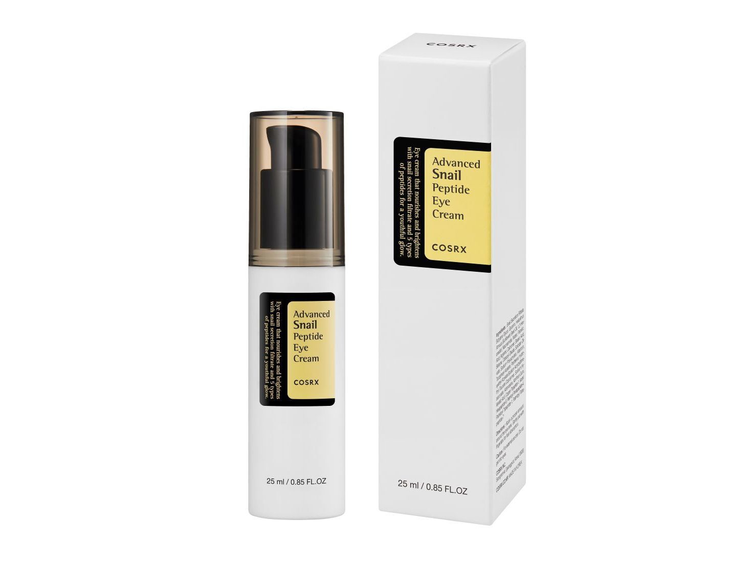 CONTORNO DOS OLHOS COSRX SNAIL PEPTIDE 25ML image number 0