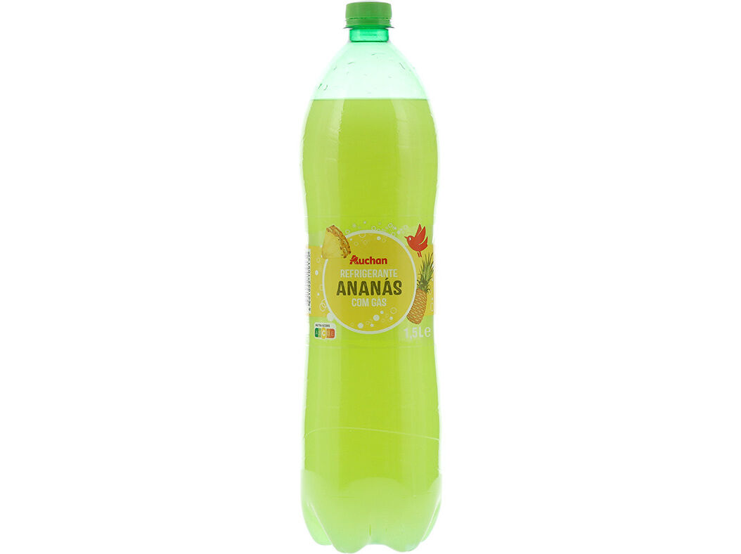 REFRIGERANTE AUCHAN COM G&Aacute;S ANAN&Aacute;S 1.5L