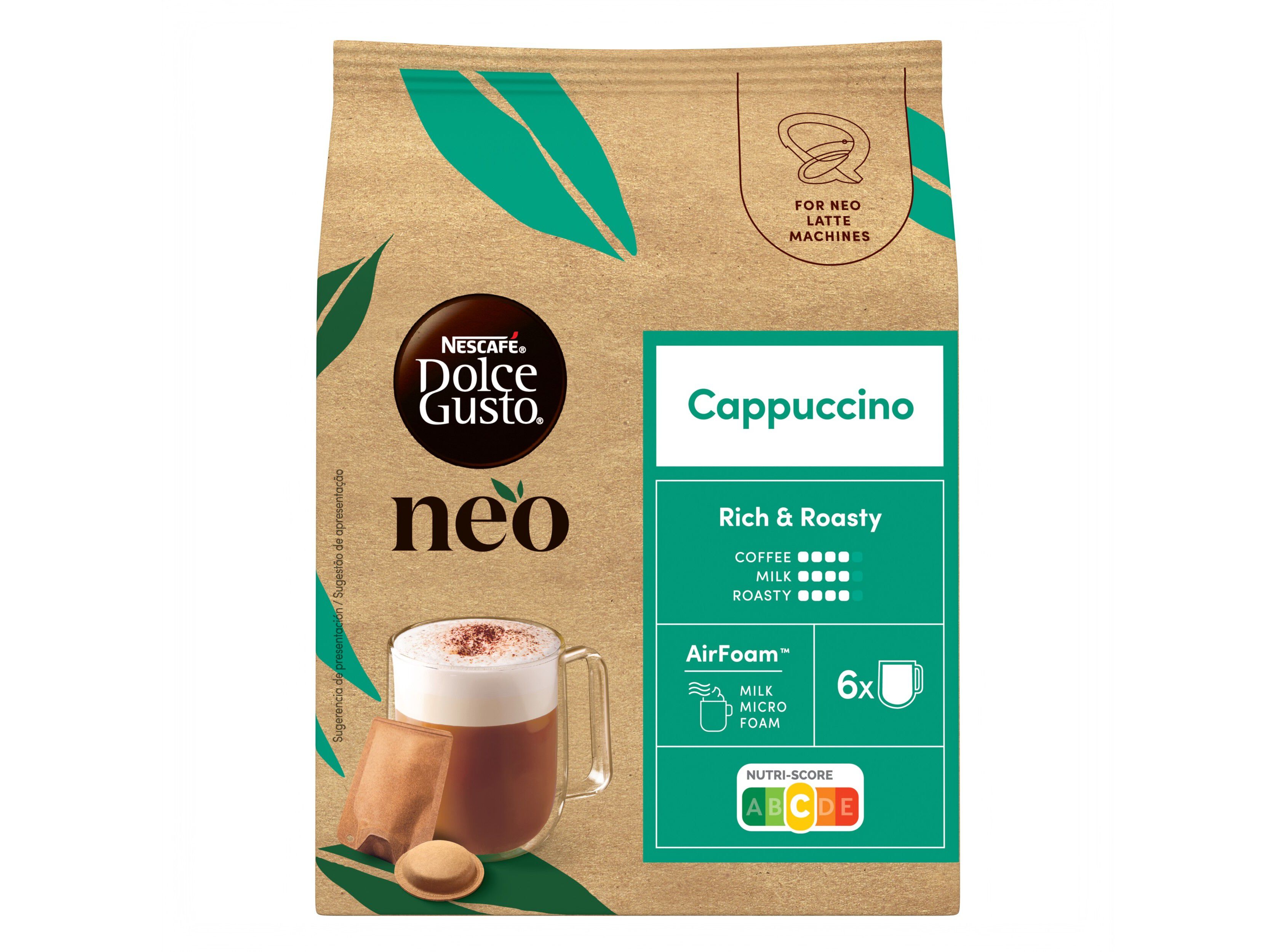 C&Aacute;PSULAS SIST NEO DOLCE GUSTO CAPPUCCINO 6UN