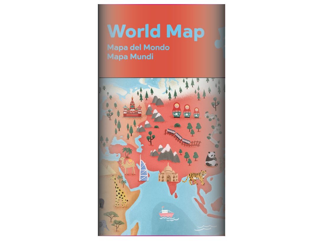 PUZZLE MAPA MUNDO OLIVO 100 PE&Ccedil;AS image number 0