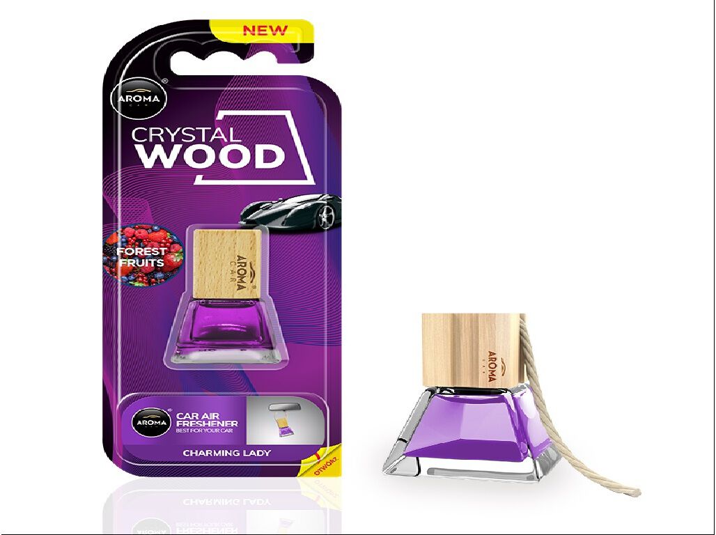 AMBIENTADOR AUTO AROMA CAR CRYSTAL WOOD FRUTOS SILVESTRES 7ML image number 0