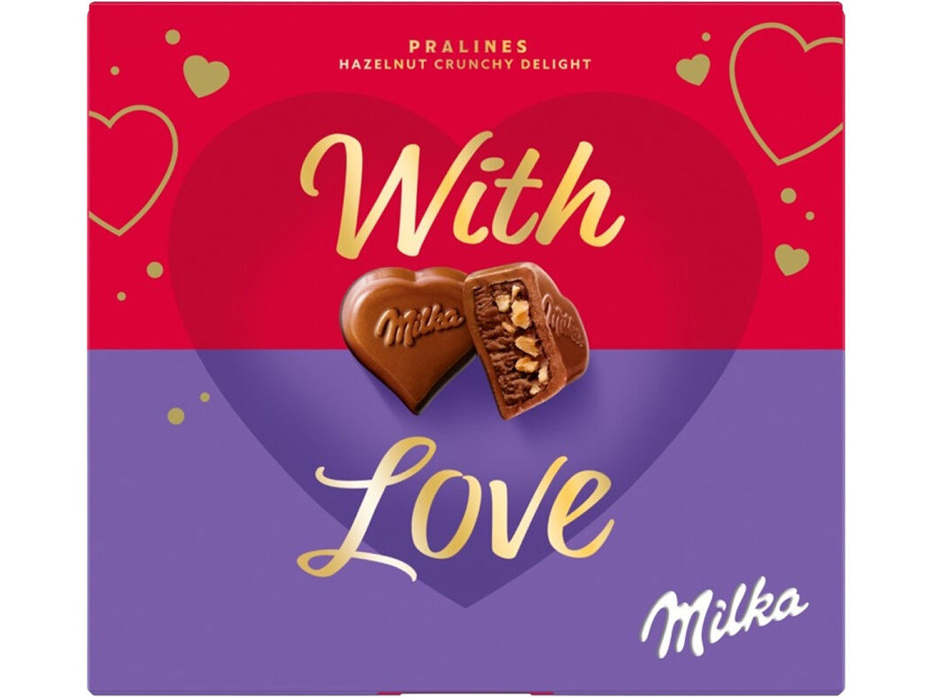 BOMBONS MILKA NOUGAT WITH LOVE 105G image number 0
