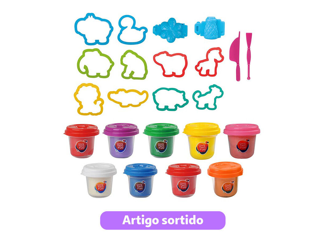 SET PASTA MOLDAR ONE TWO FUN MODELOS SORTIDOS image number 7