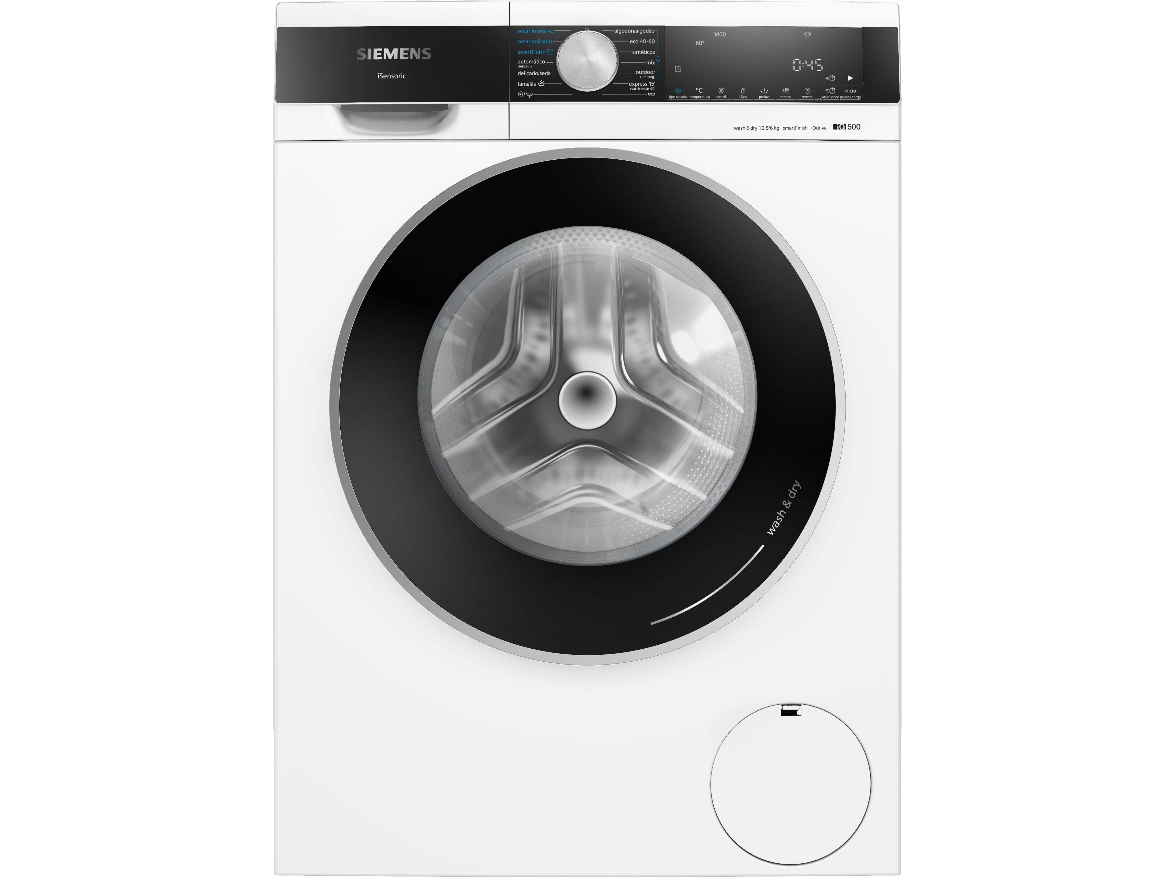 M&Aacute;QUINA DE LAVAR E SECAR ROUPA SIEMENS WN44G2A0ES BRANCO D LAVA 10.5KG SECA 6KG