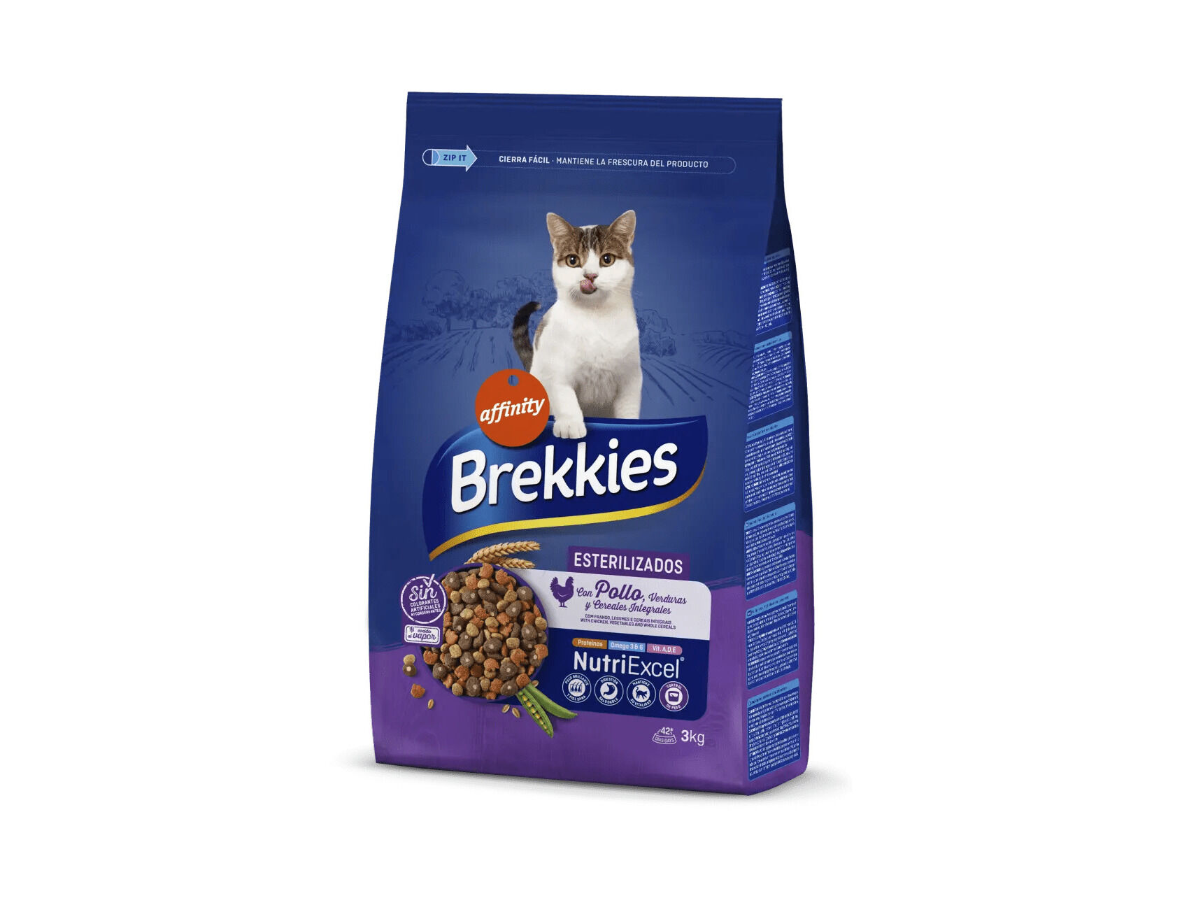 RA&Ccedil;&Atilde;O PARA GATO BREKKIES ESTERILIZADO 3KG image number 0