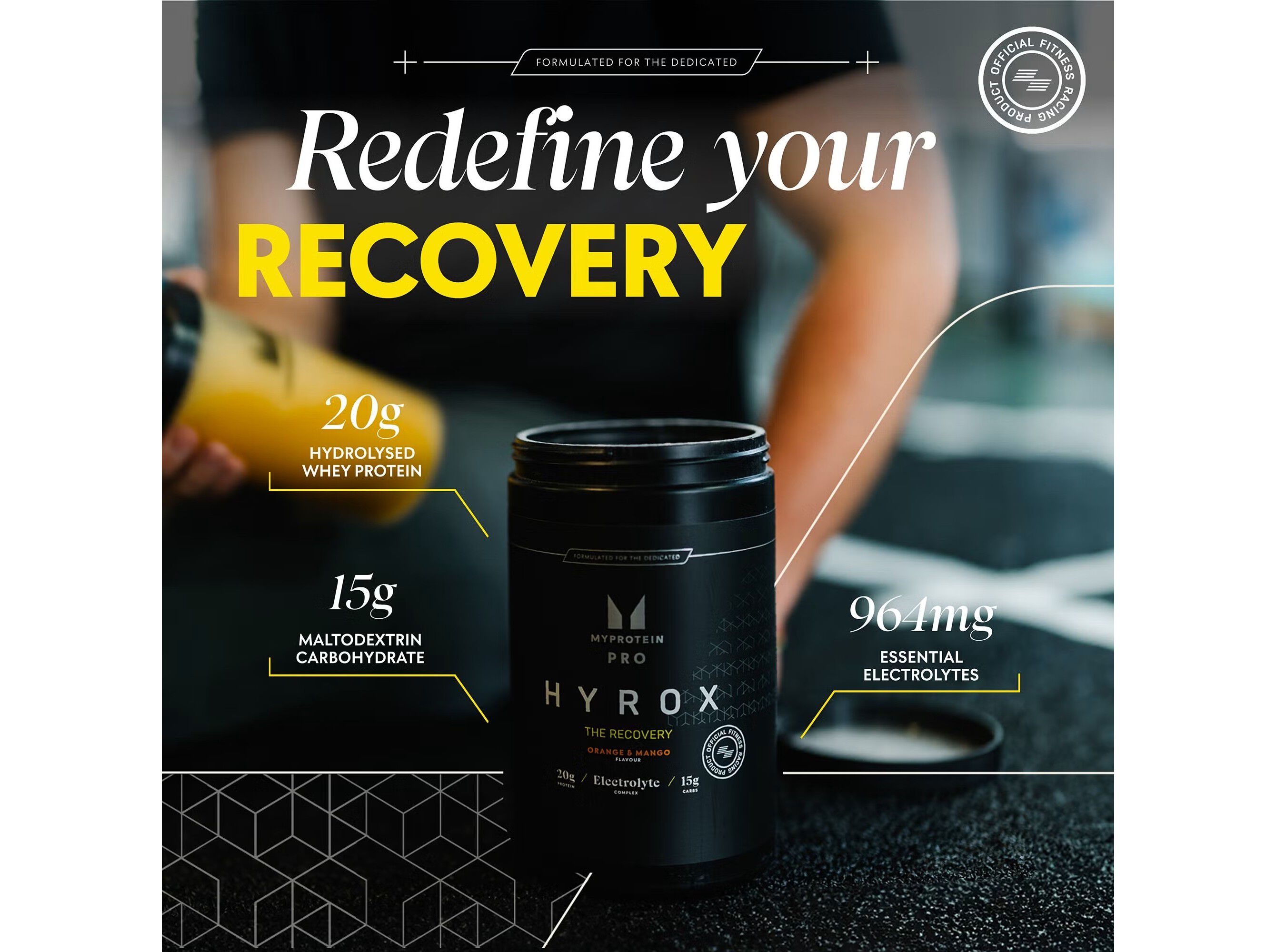 RECUPERADORES MYPROTEIN HYROX LARAN/MANGA 680G image number 1