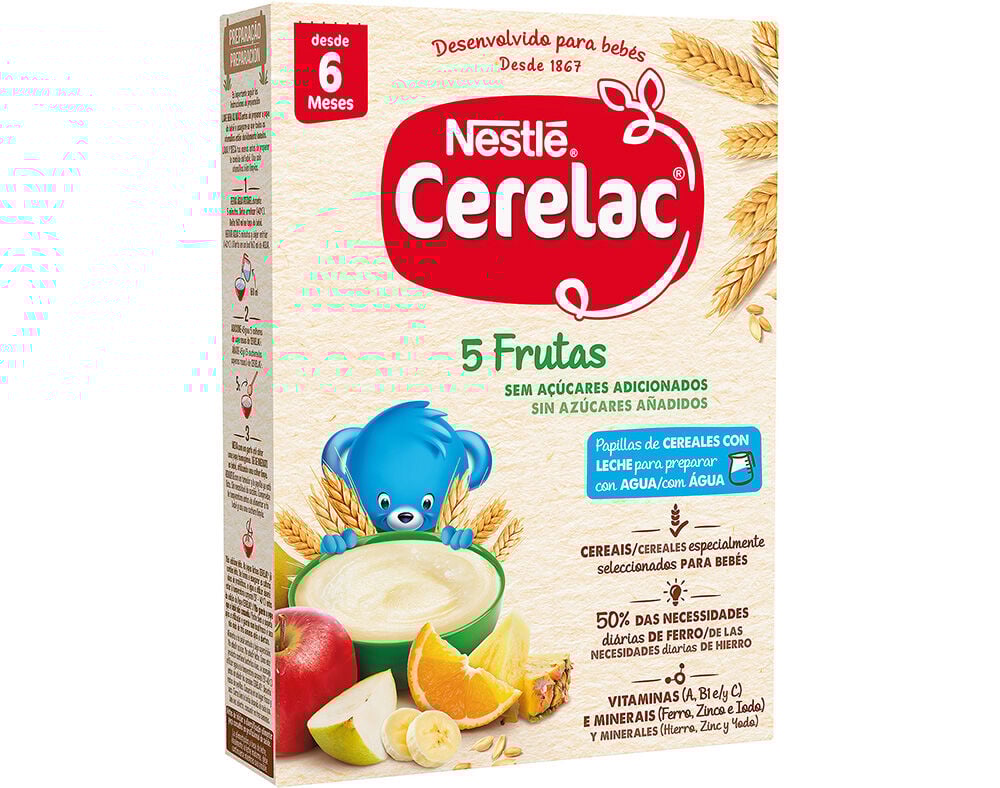FARINHA L&Aacute;CTEA CERELAC 5 FRUTOS 250G image number 0