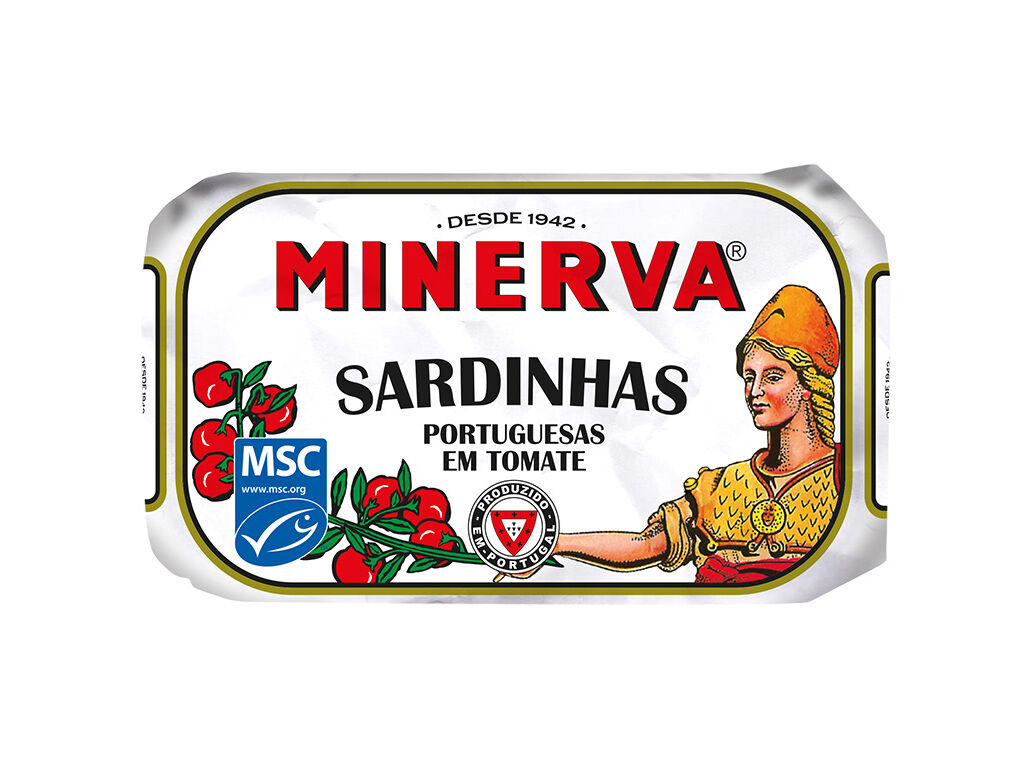 SARDINHA MINERVA EM TOMATE 120(85)G