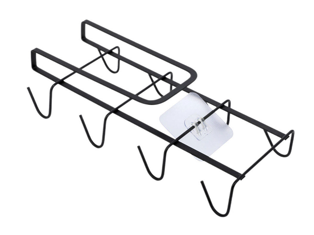 PORTA CH&Aacute;VENAS ACTUEL EM METAL PRETO 27X15CM