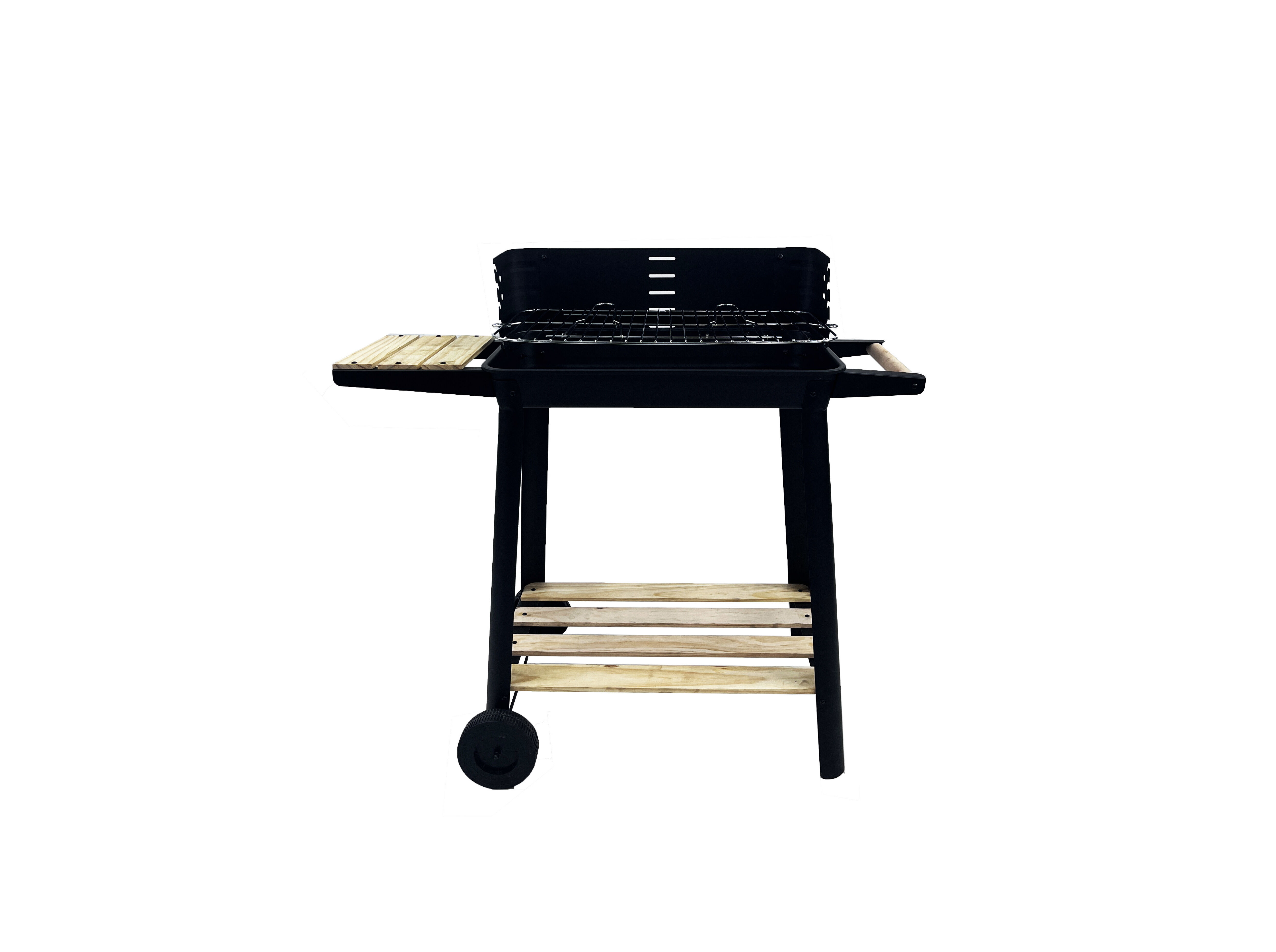 GRELHADOR RETANGULAR BBQ LOVERS 2 RODAS 82.3X44.3X84.5CM