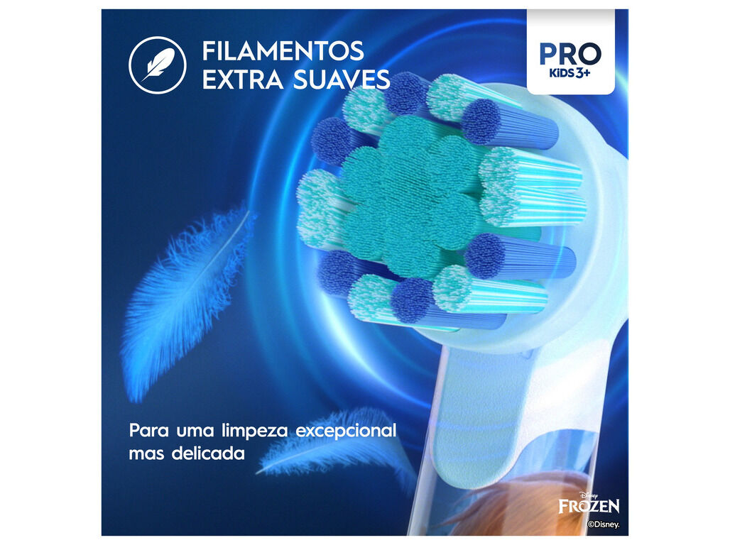 ESCOVA DENTES EL&Eacute;CTRICA ORAL-B VITALITY PRO KIDS 3+ FROZEN image number 5