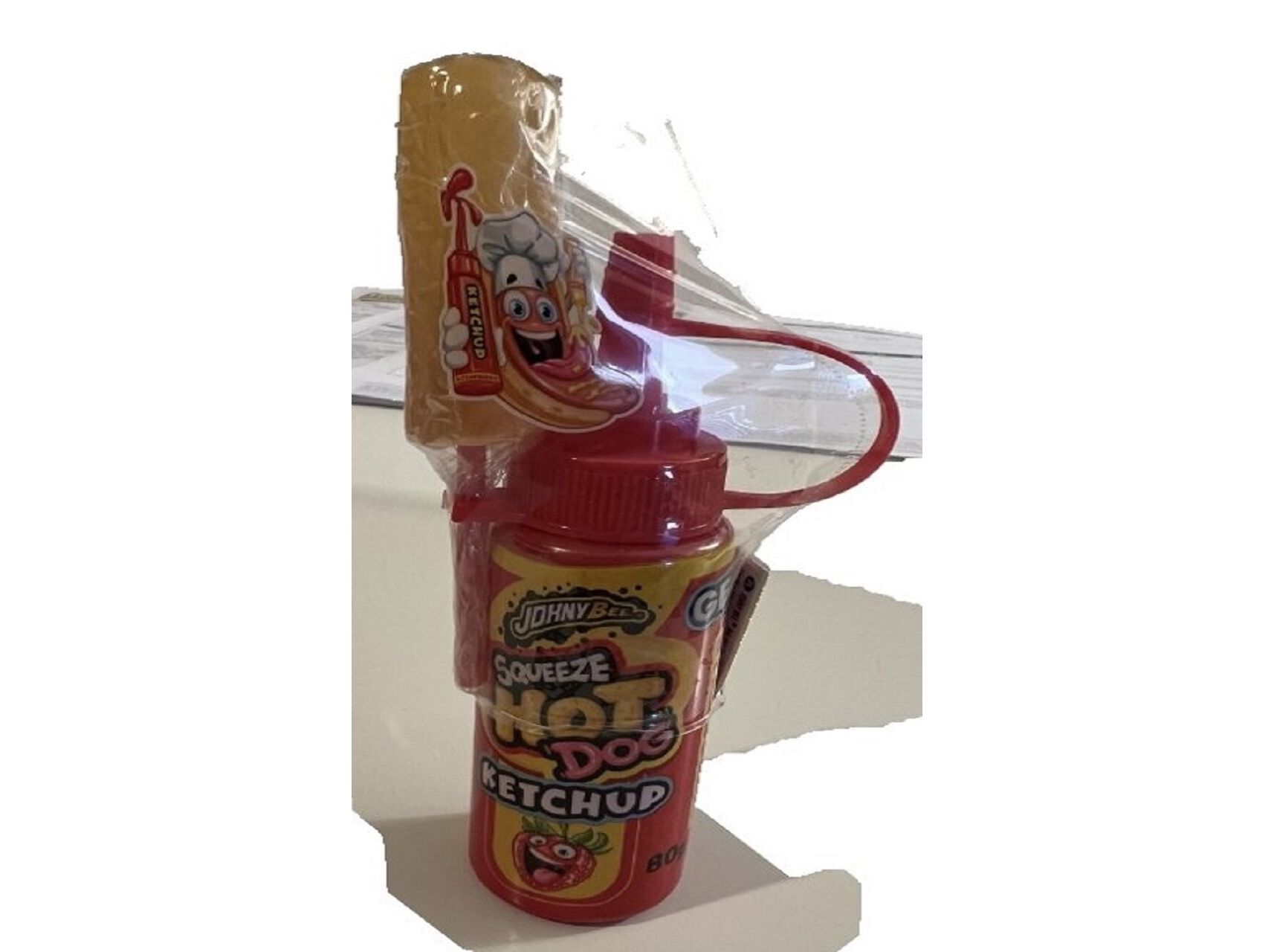 GOMAS JOHNY BEE SQUEEZY HOT DOG 80G image number 0