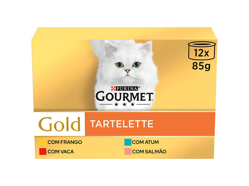 COMIDA H&Uacute;MIDA GATO GOURMET GOLD TARTELETTE 12X85G image number 0