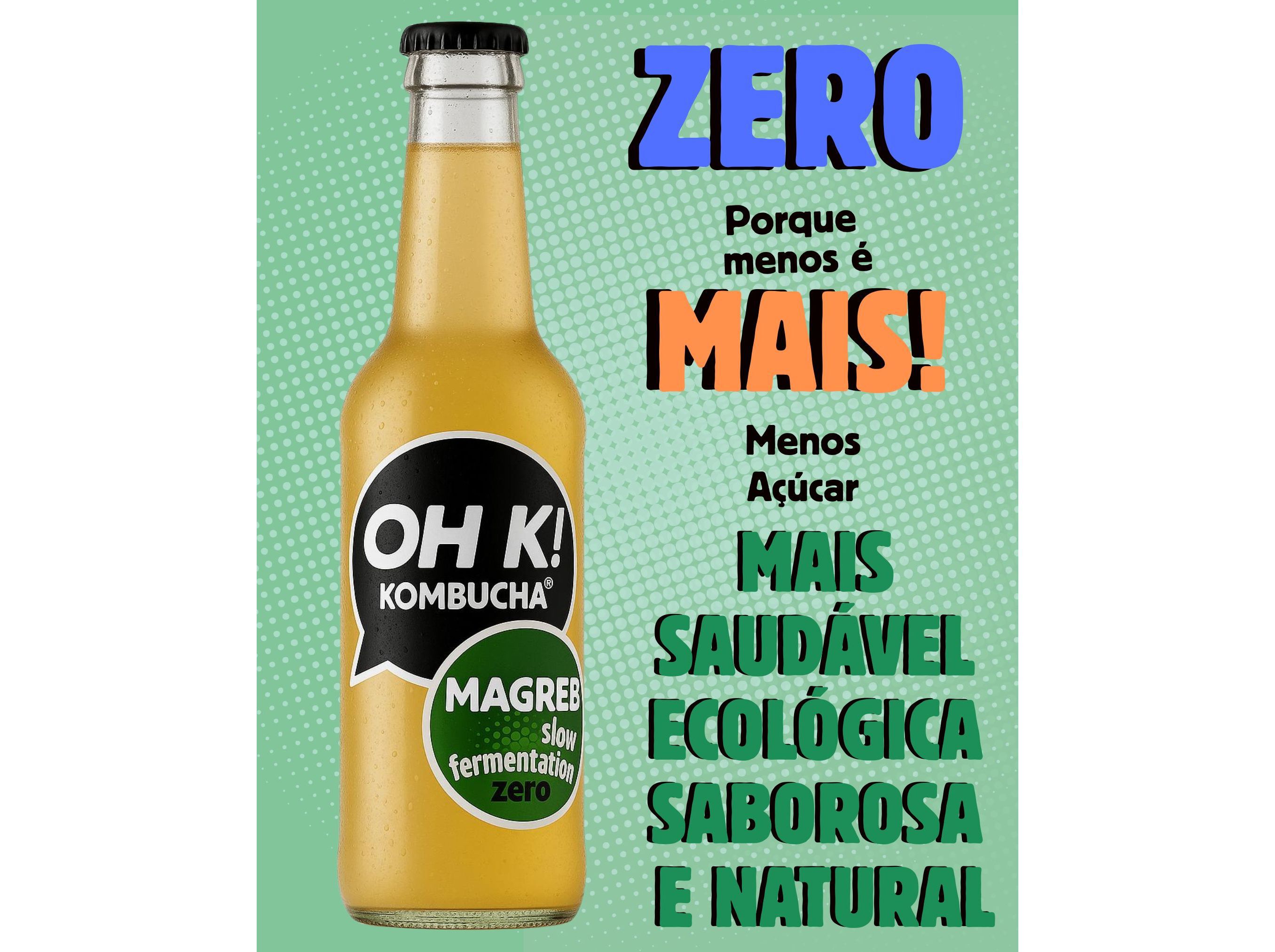 KOMBUCHA BIO OH K! MAGREB (MENTA E ALCA&Ccedil;UZ) 330ML image number 3