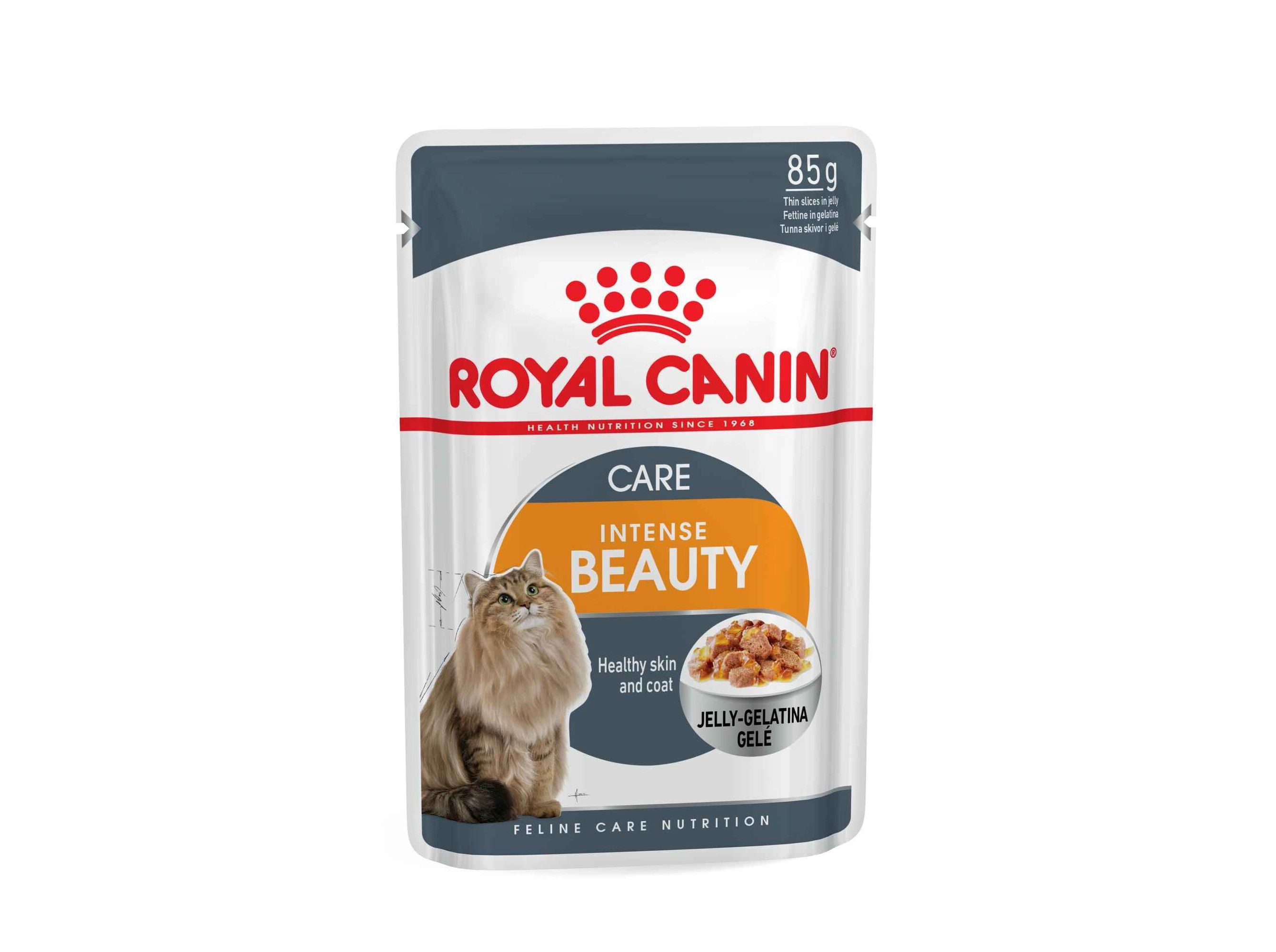 COMIDA H&Uacute;MIDA GATO ROYAL CANIN INTENSE BEAUTY JELLY 85G image number 0