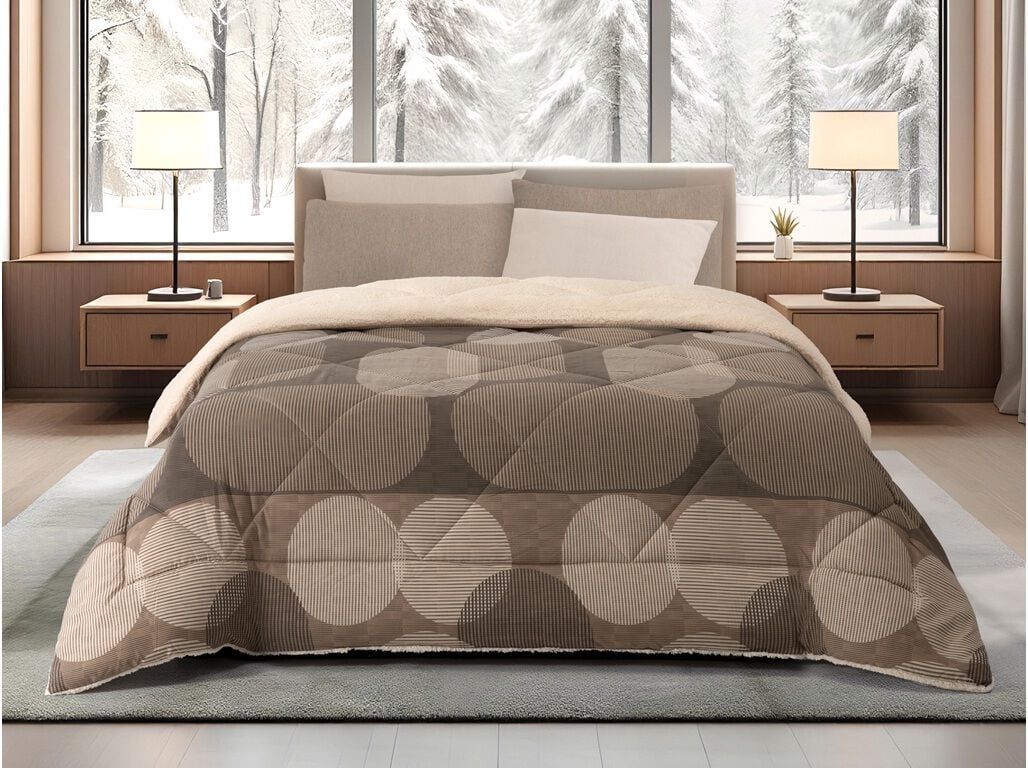 EDRED&Atilde;O MICROFIBRA HOMESPECIAL SHERPA 240X260 ATI ABSTRATO