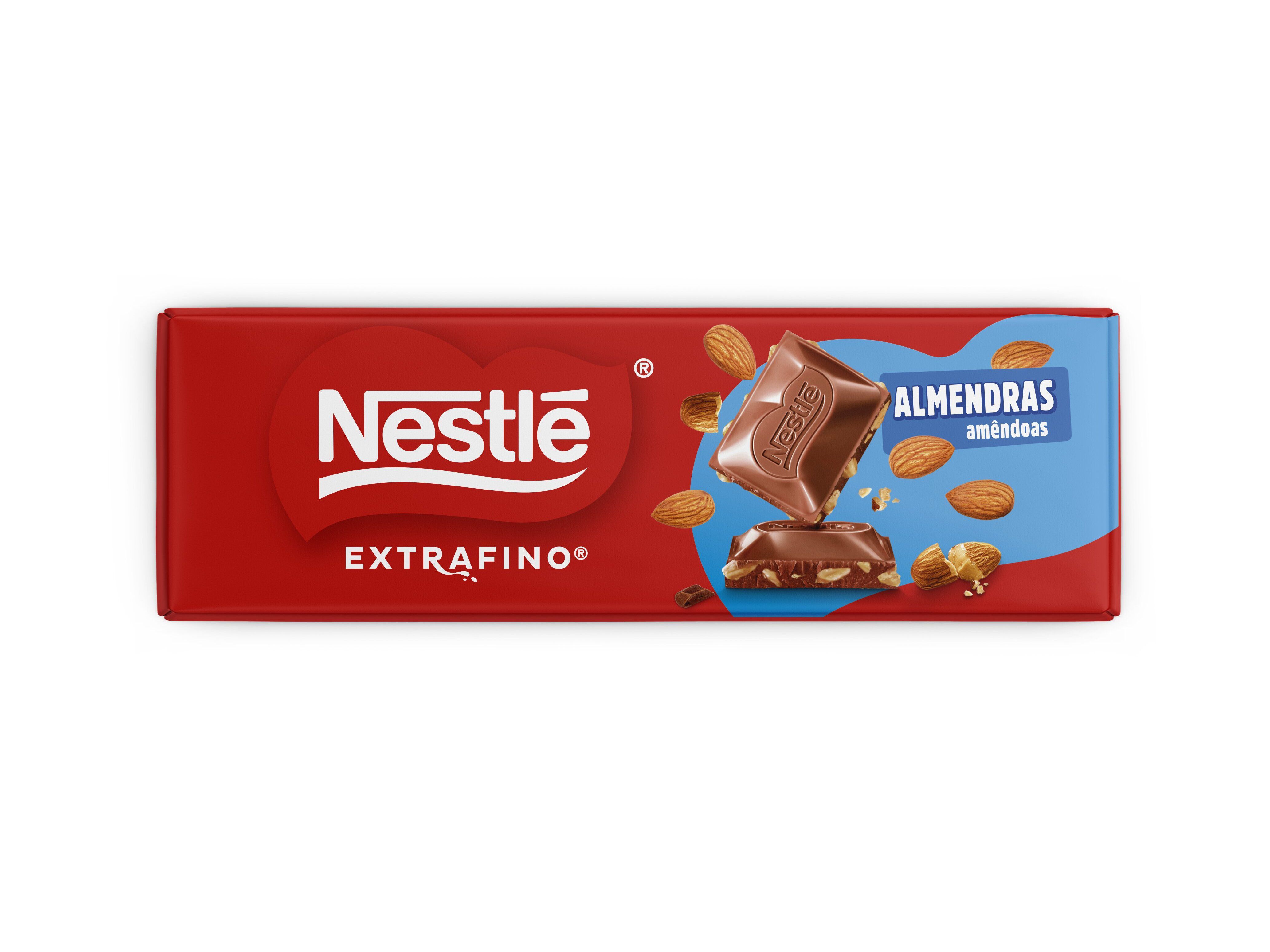 CHOCOLATE NESTL&Eacute; EXTRAFINO LEITE E AM&Ecirc;NDOAS 250G image number 1