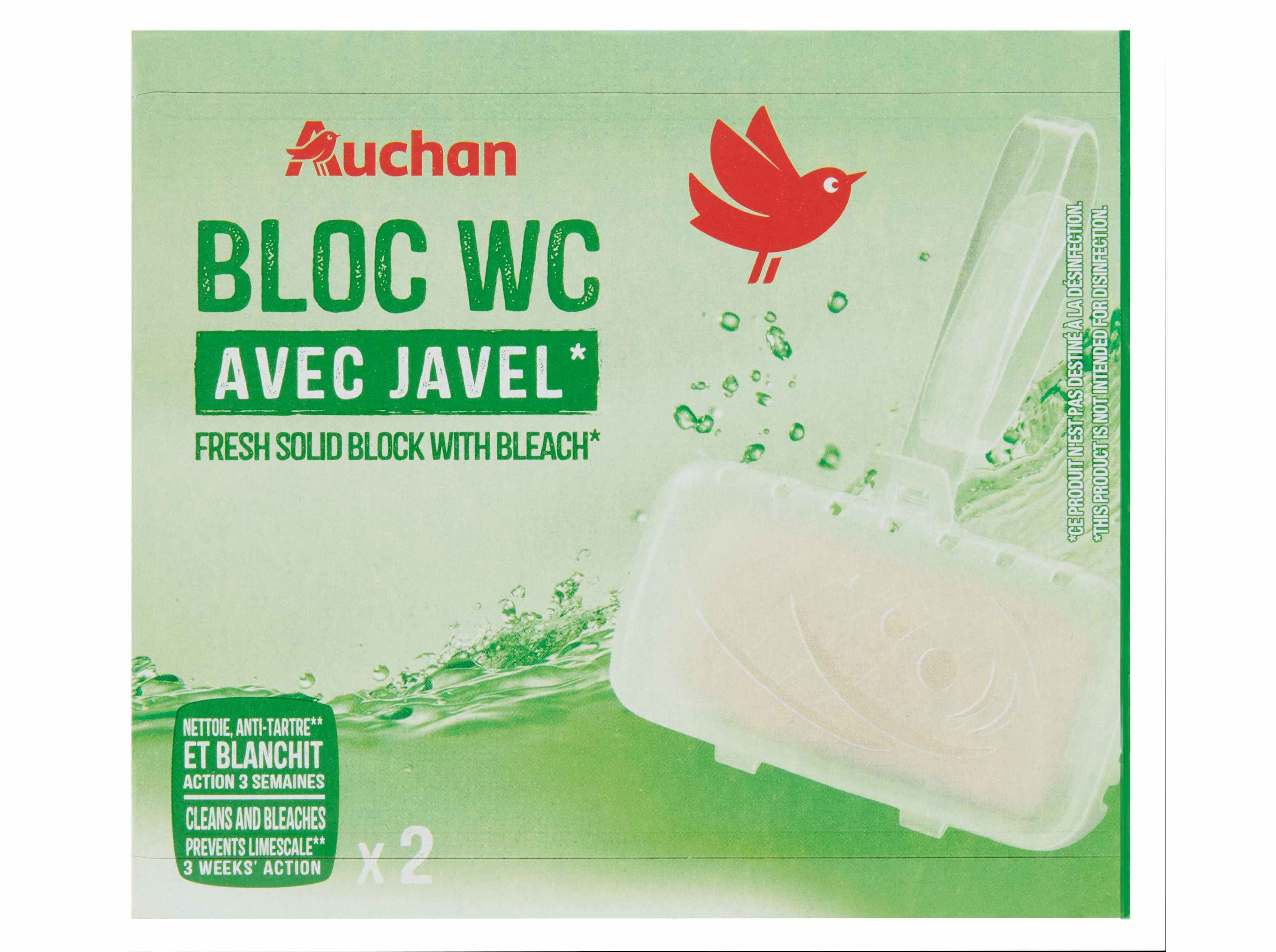 BLOCO WC AUCHAN COM LIX&Iacute;VIA 2UN