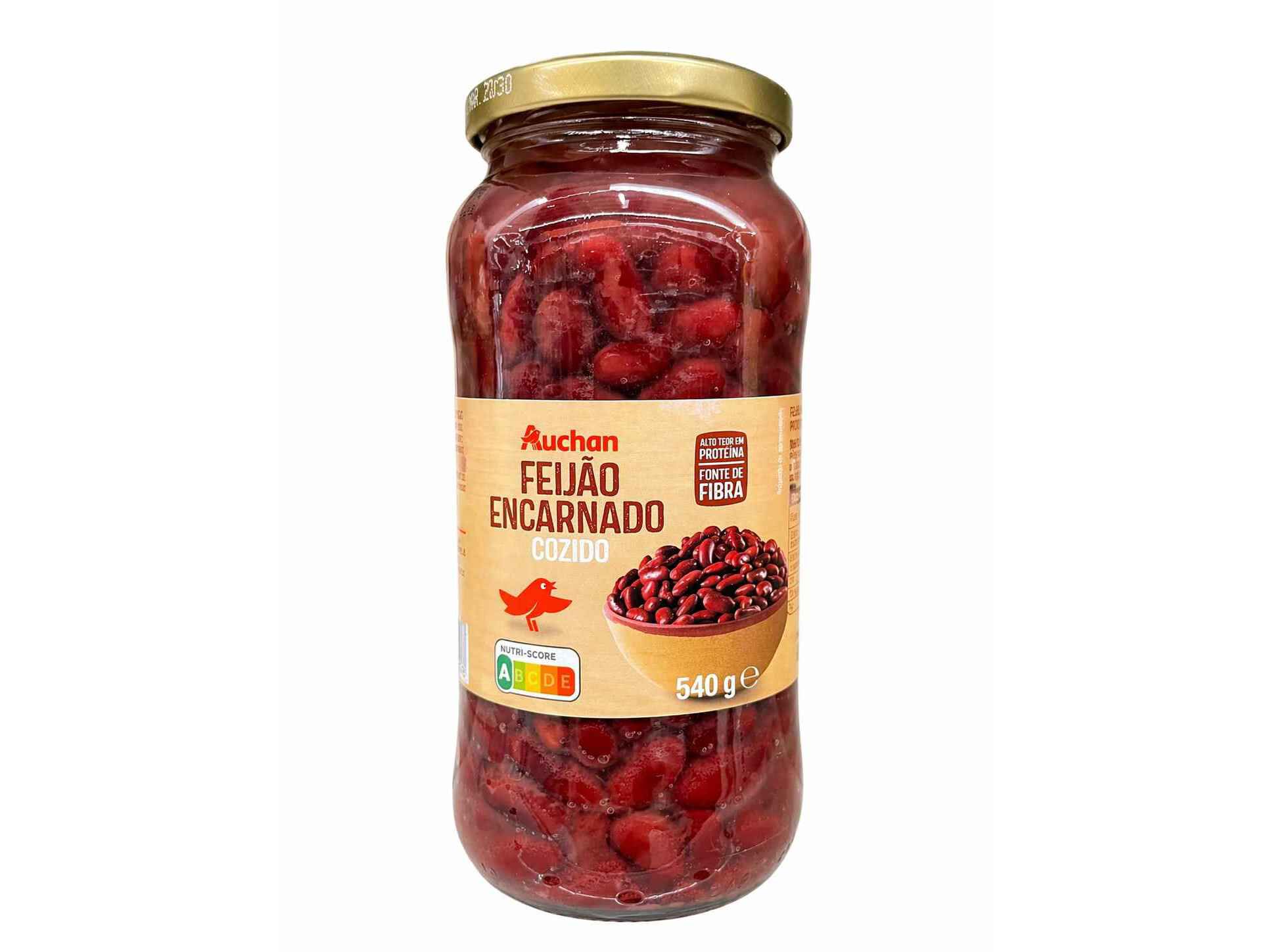 FEIJ&Atilde;O ENCARNADO AUCHAN FRASCO 540(400)G image number 0