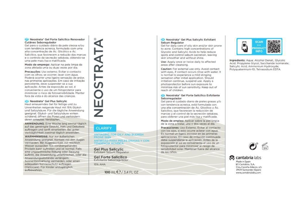 GEL FORTE NEOSTRATA CLARIFY SALICILICO 100ML image number 1