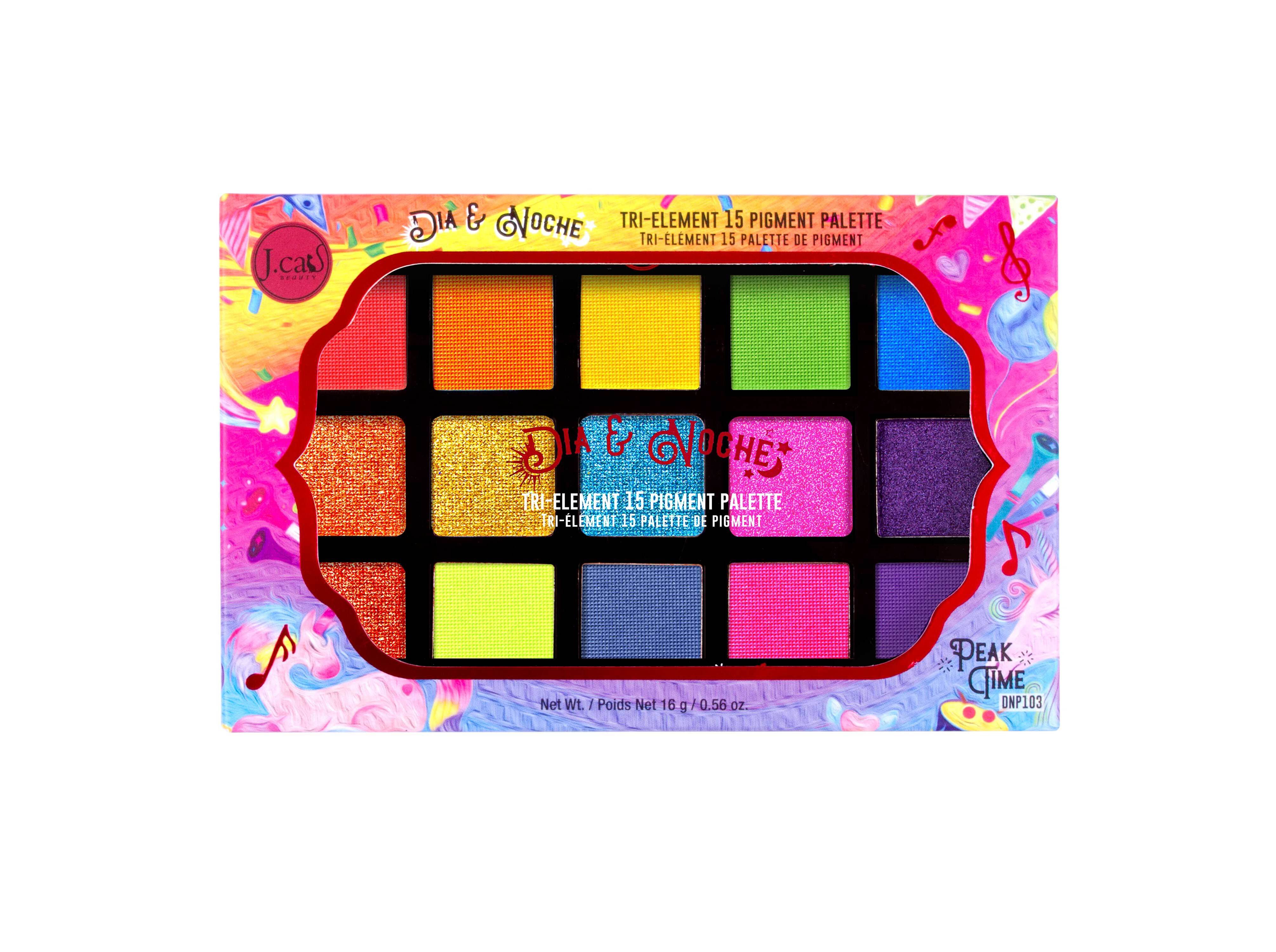 PALETA SOMBRAS JCAT DIA & NOITE PEAK TIME 16GR image number 0